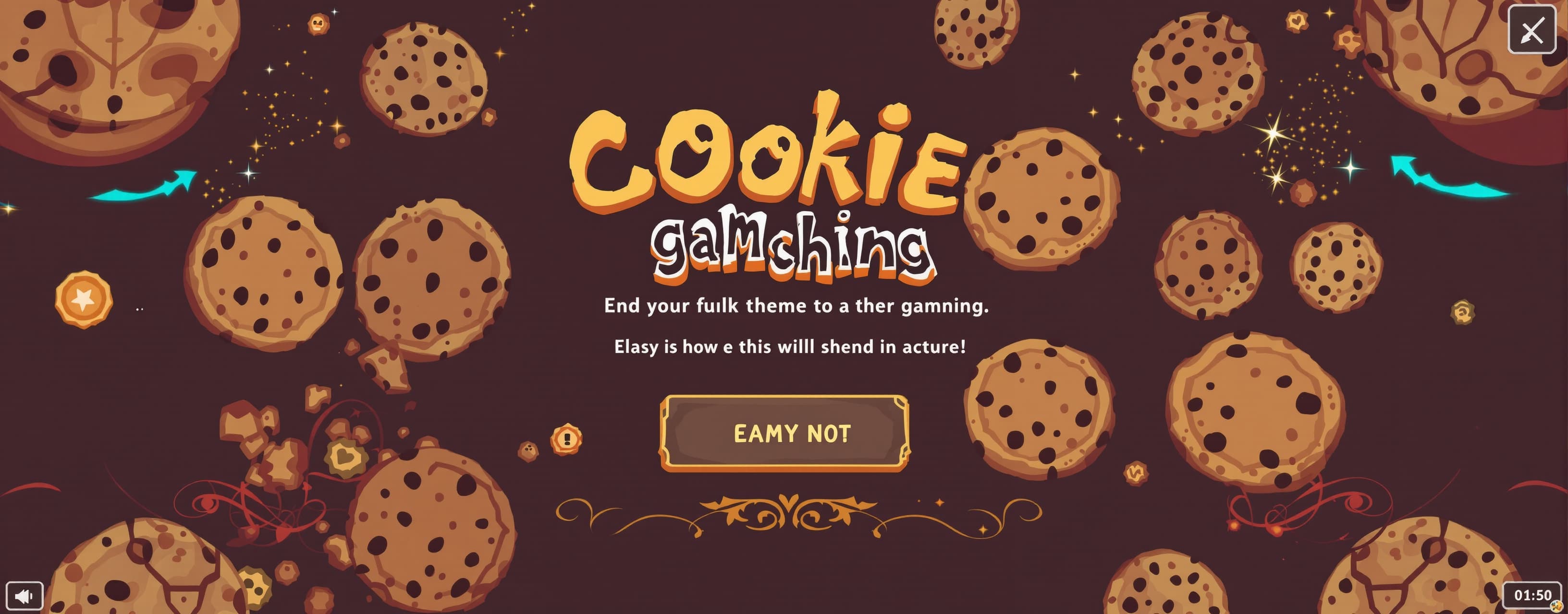 Write a cookie clicker type game with a satysfying gambling ...