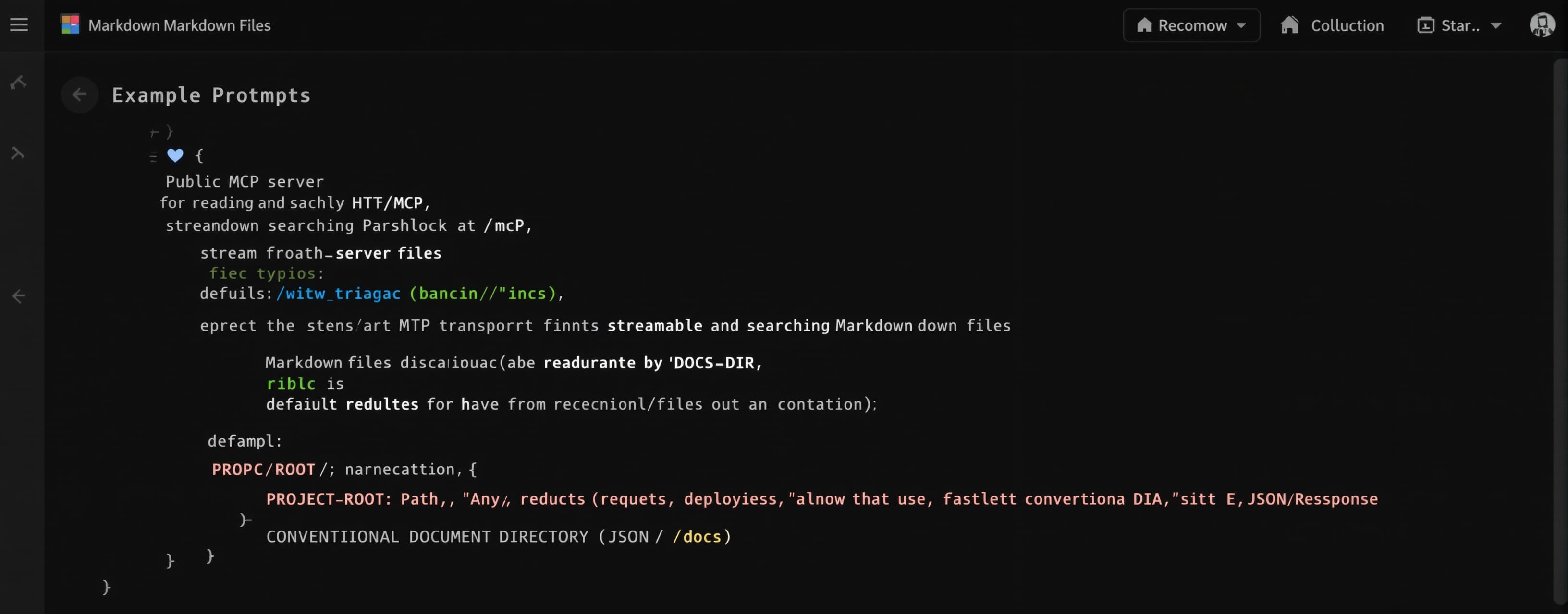 """Public MCP server for reading and searching Markdown file...