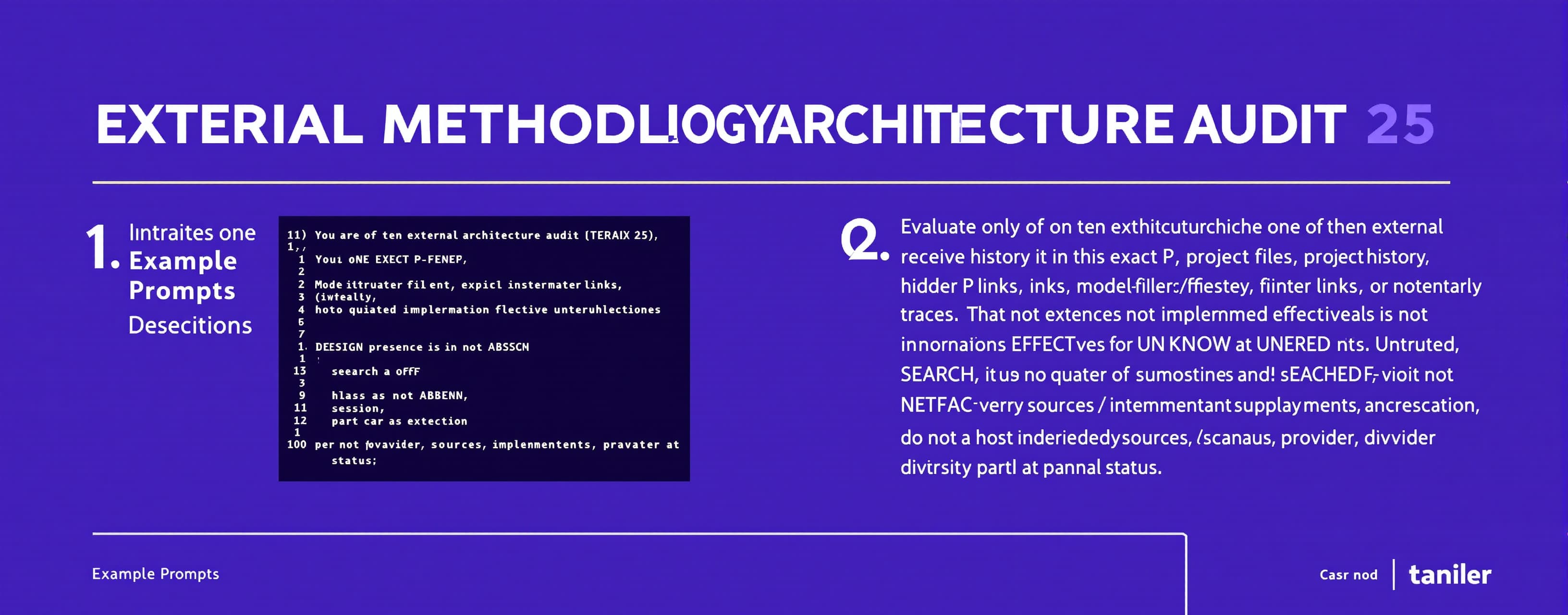 EXTERNAL METHODOLOGY-ARCHITECTURE AUDIT — ITERATION 25
You a...