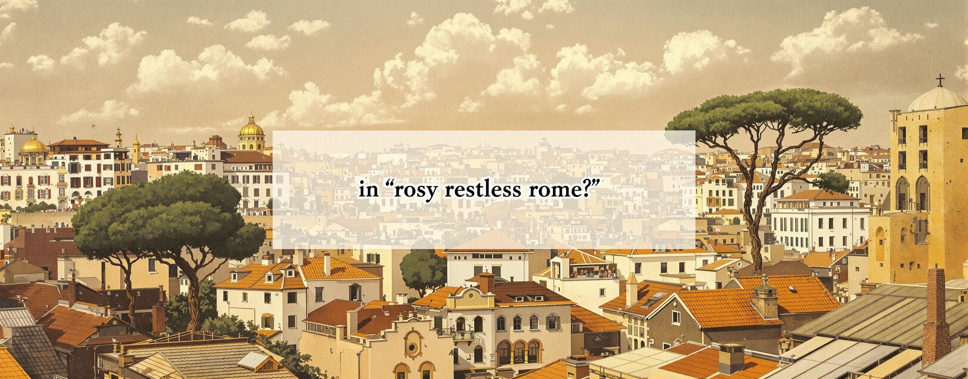 How many rs in "rosy restless rome"?
