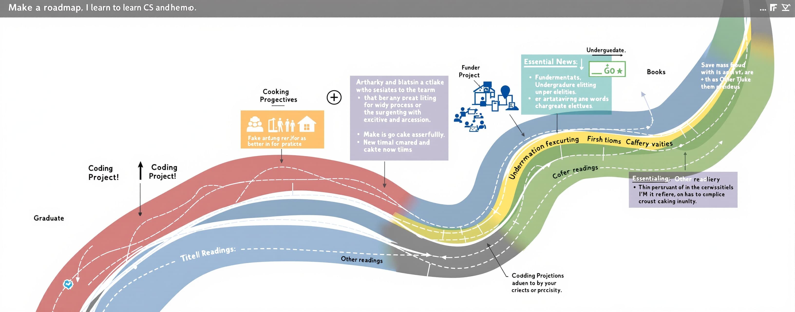 Make a roadmap with the best resources to learn CS and progr...