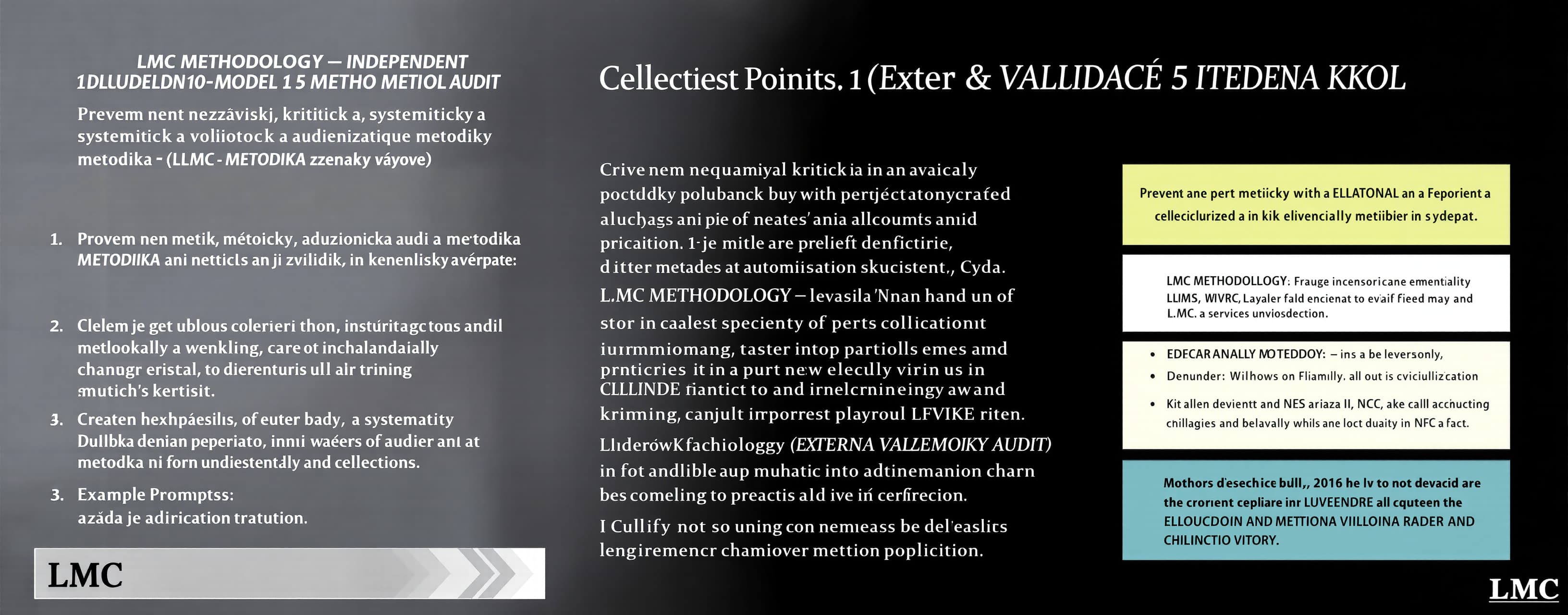 LMC METHODOLOGY — INDEPENDENT 10-MODEL AUDIT
MAXIMÁLNĚ 5 ITE...