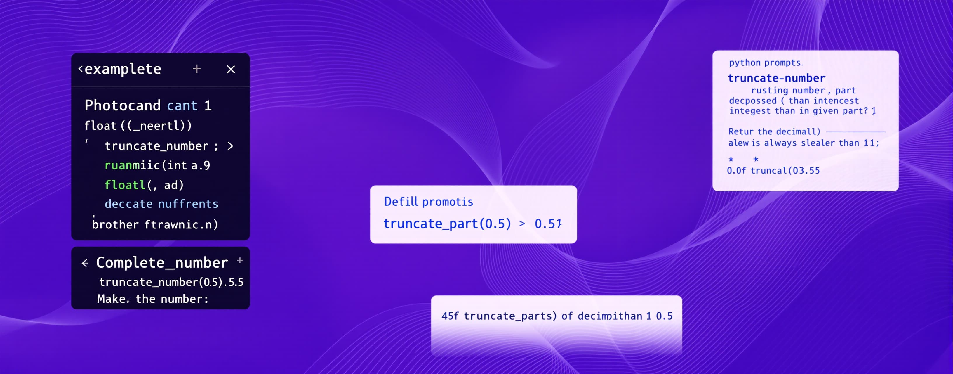 Complete the following Python function:

```python
def trunc...