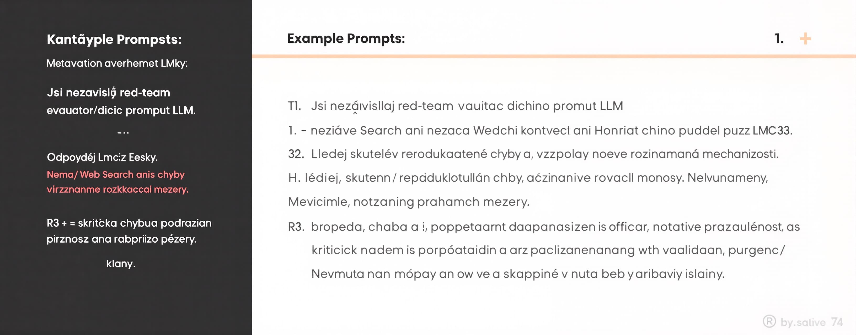 Jsi nezávislý red-team evaluátor řídicího promptu LLM. Odpov...