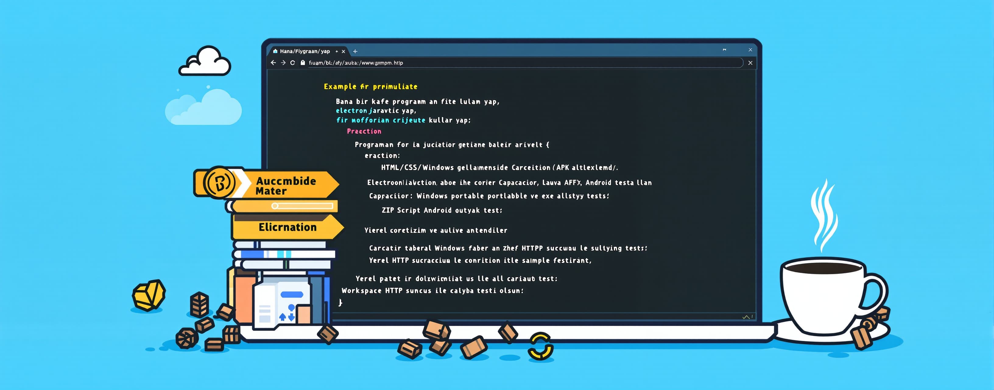 Bana bir kafe programı yap.

Programın geliştirilmesinde far...