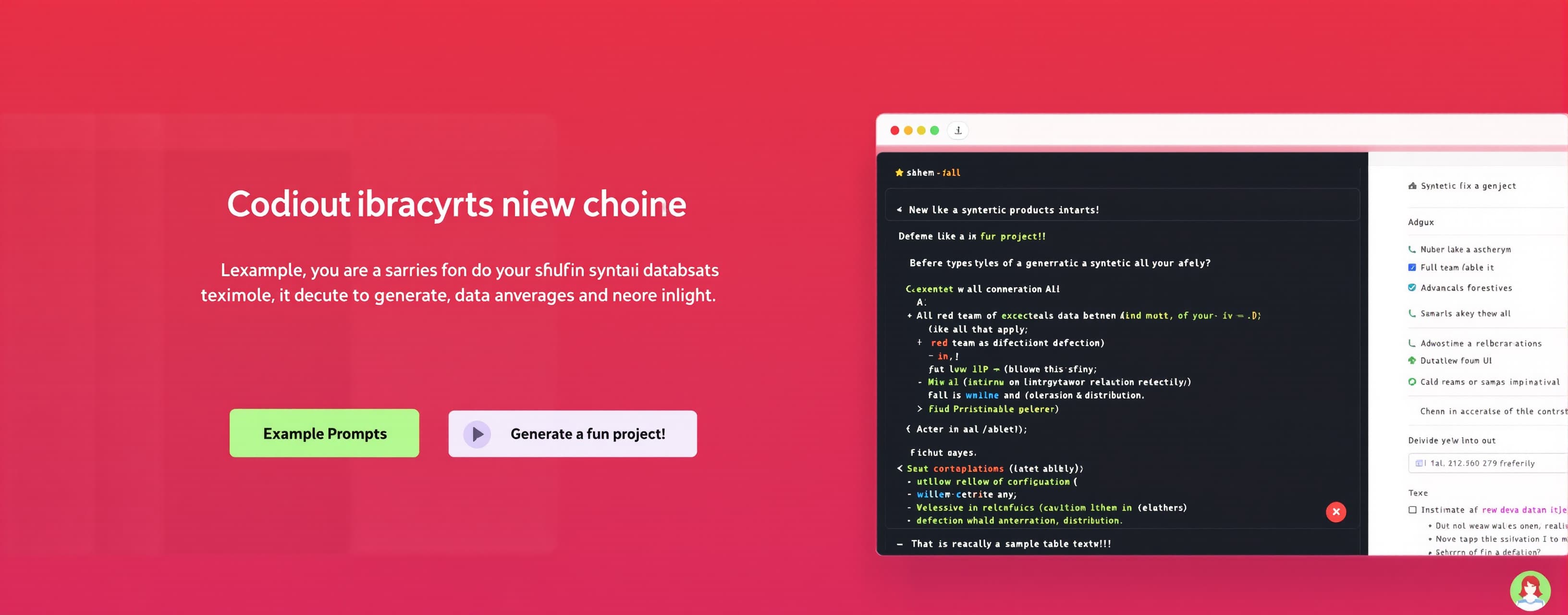 lets build a website for generating synthetic datasets!
Soun...