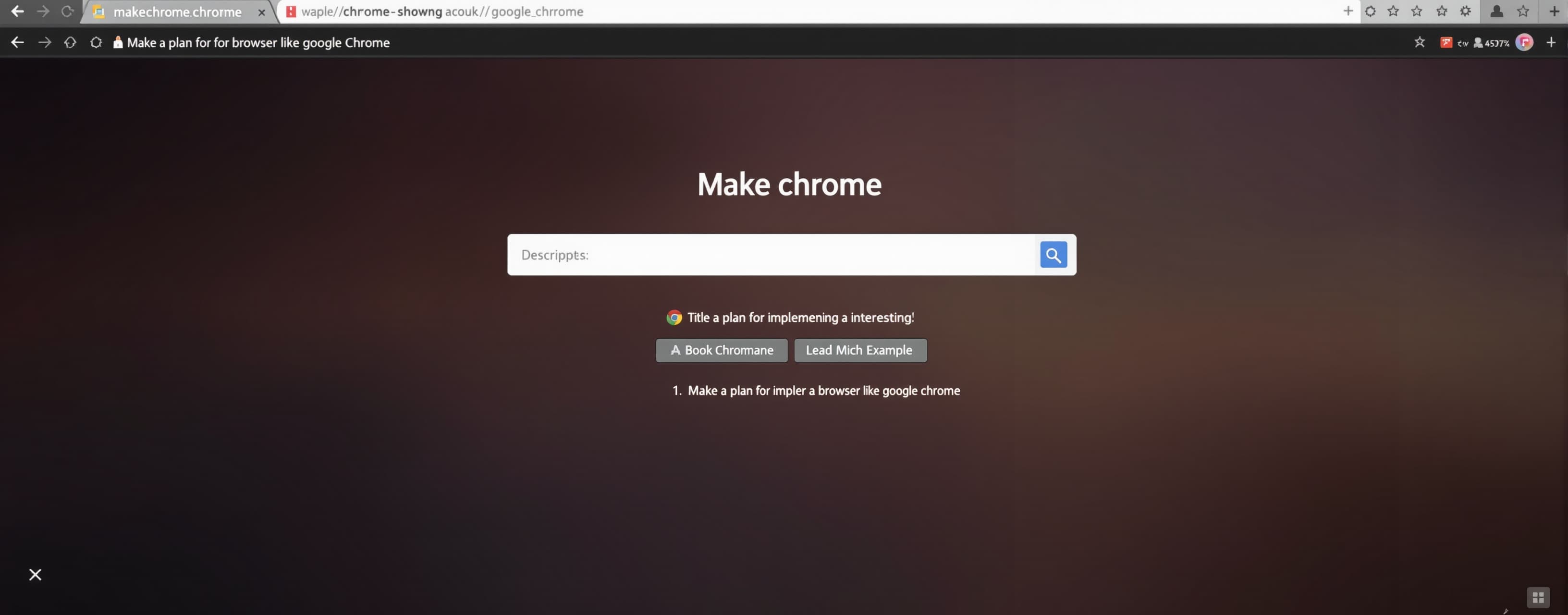 Make chrome