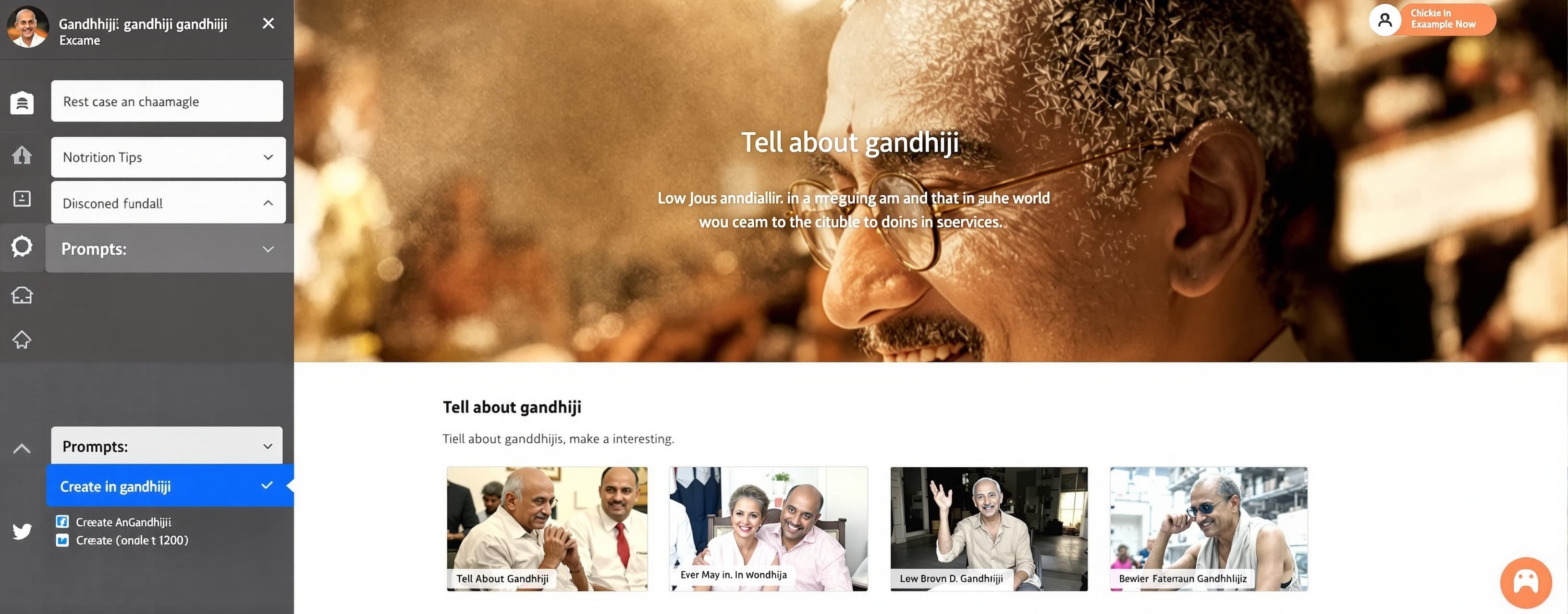 Tell about gandhiji