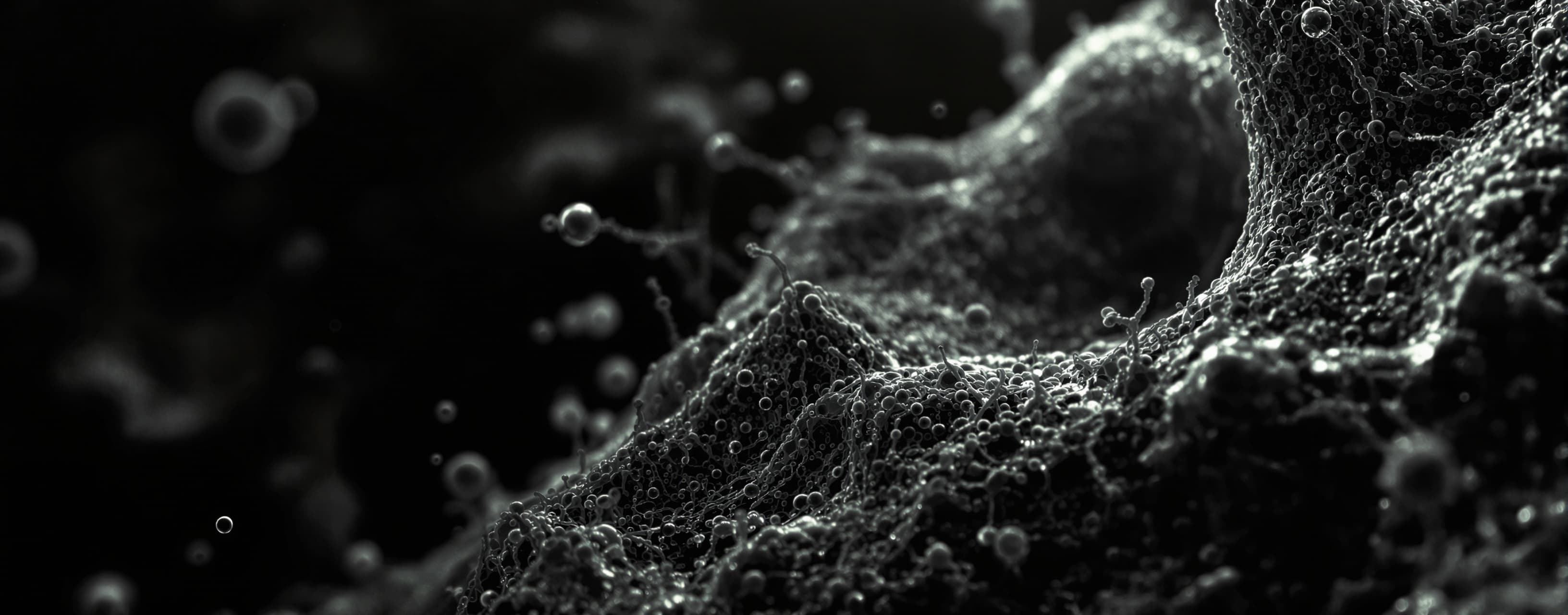 Vista de una célula humana mediante microscopio electrónico ...