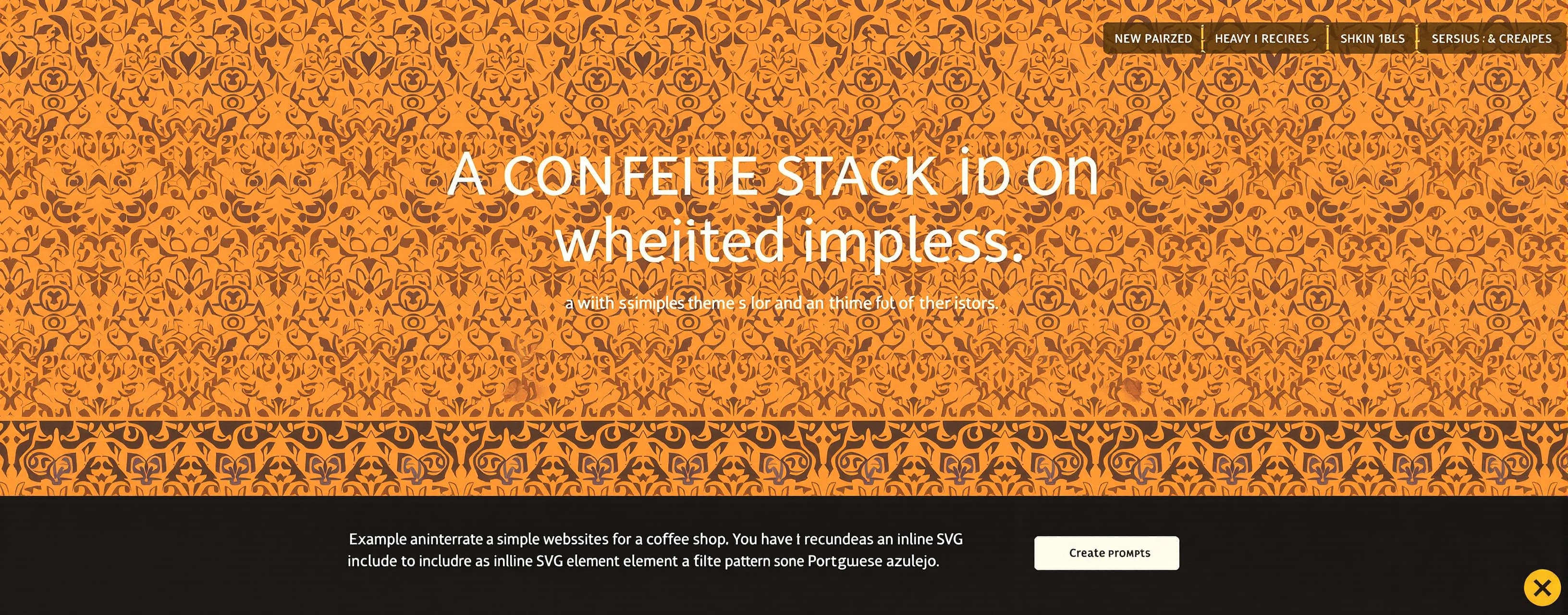 Generate a simple website for a coffee shop. You have creati...