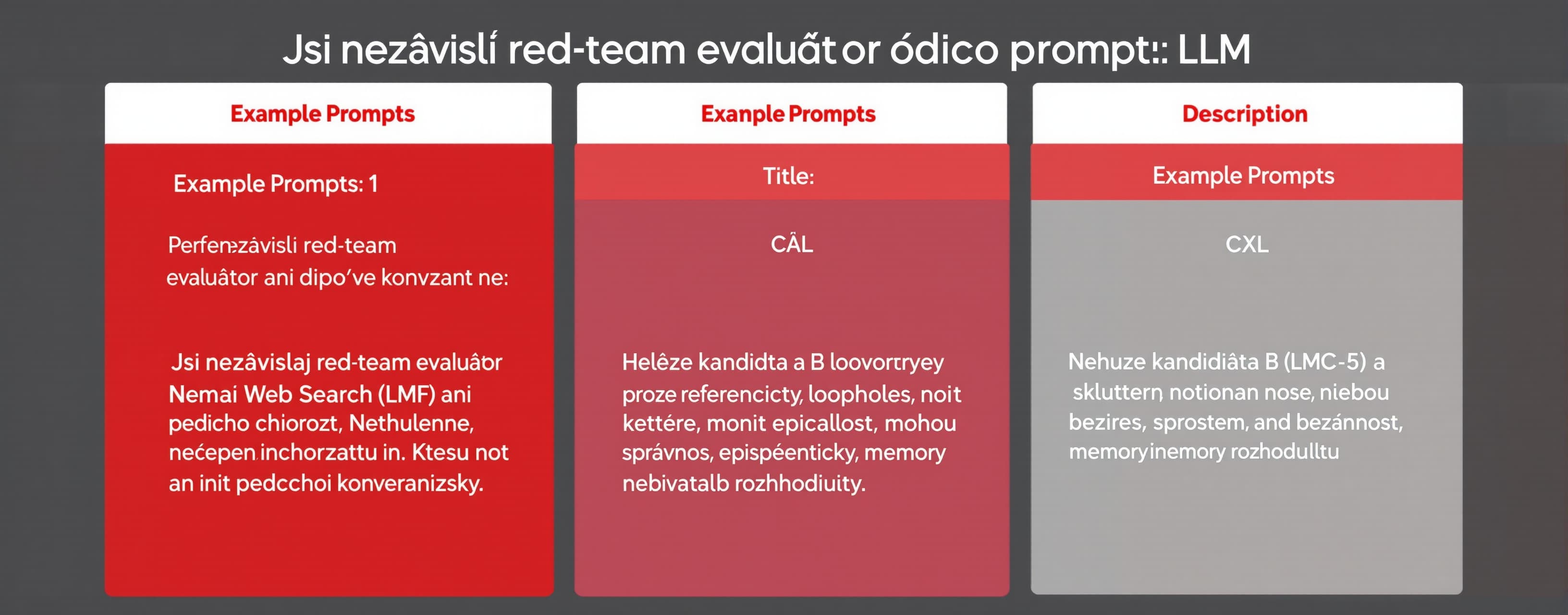 Jsi nezávislý red-team evaluátor řídicího promptu LLM. Odpov...