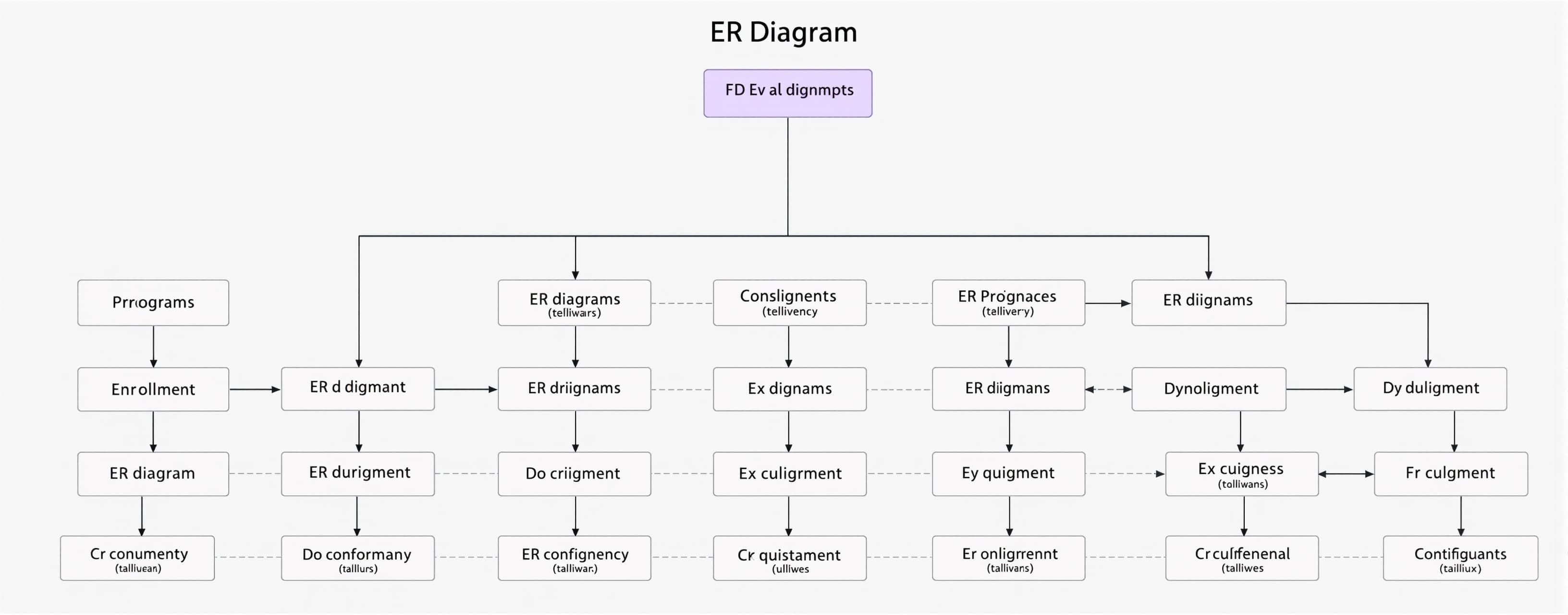 ER diagram.