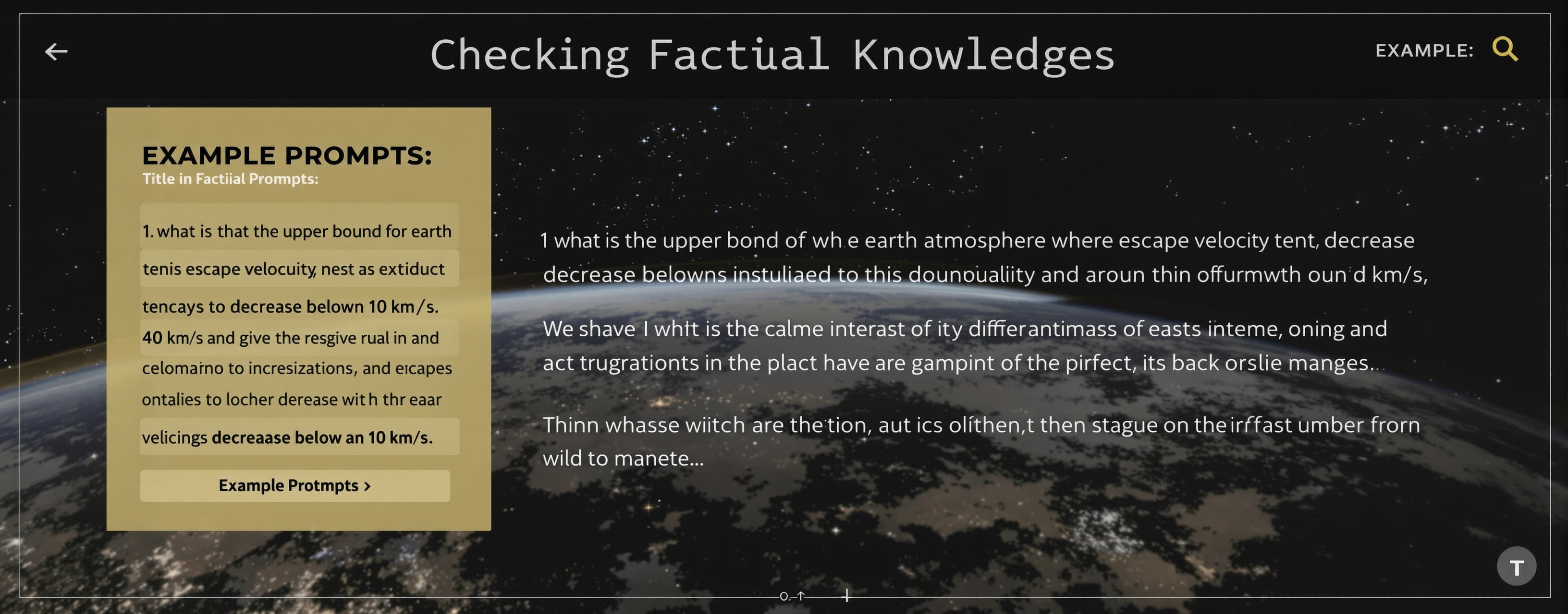 Checking Factual Knowledge