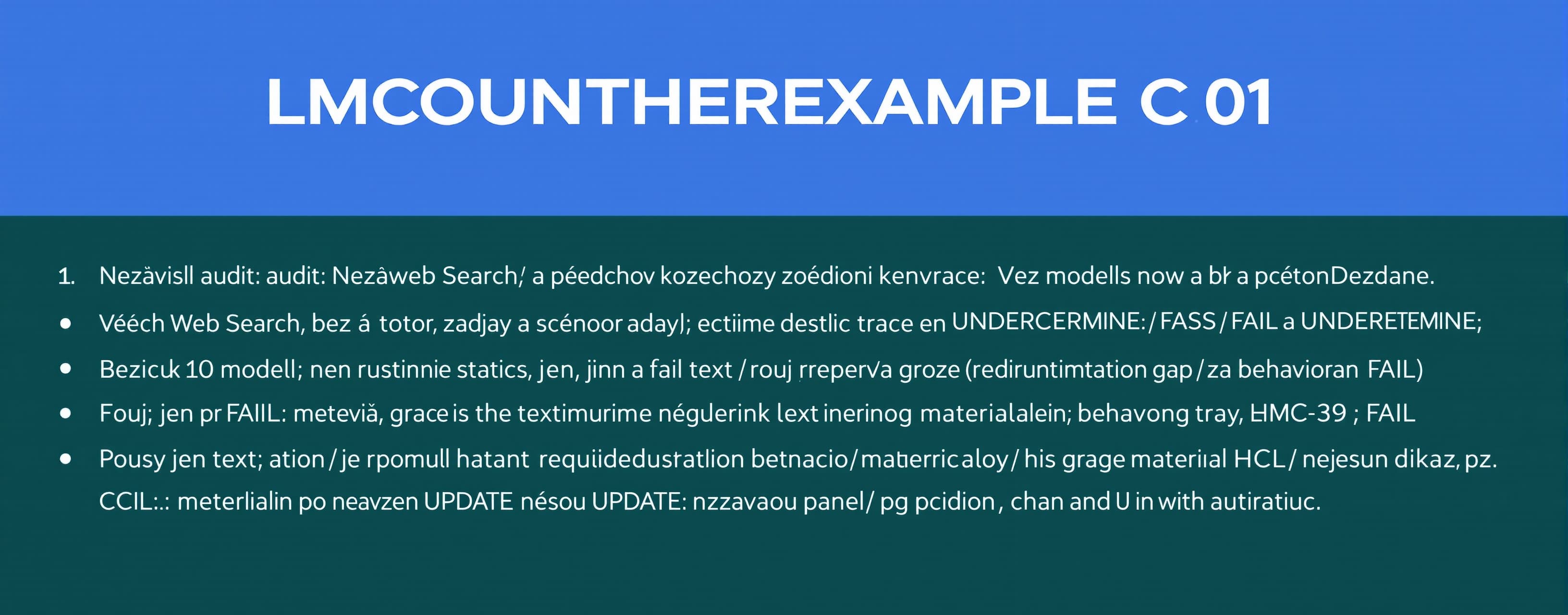 LMC COUNTEREXAMPLE C-01

Nezávislý audit; bez Web Search a p...