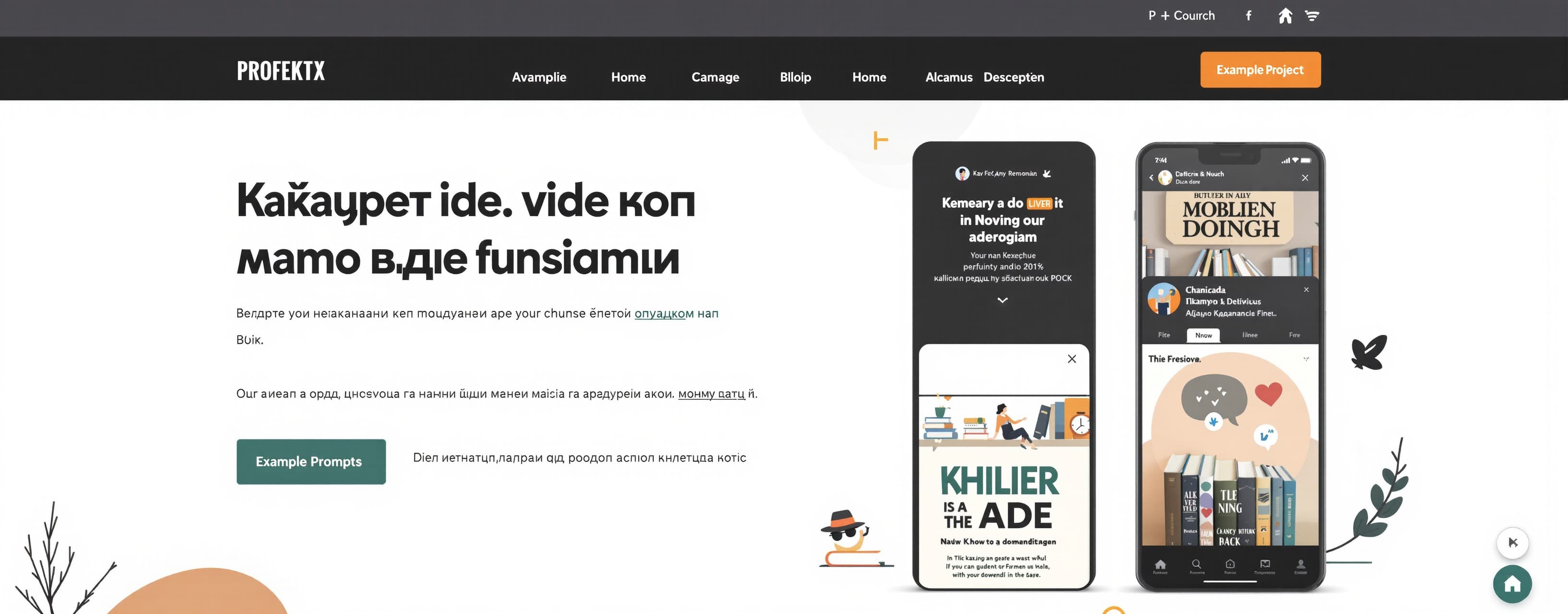 Проект для чтения книг