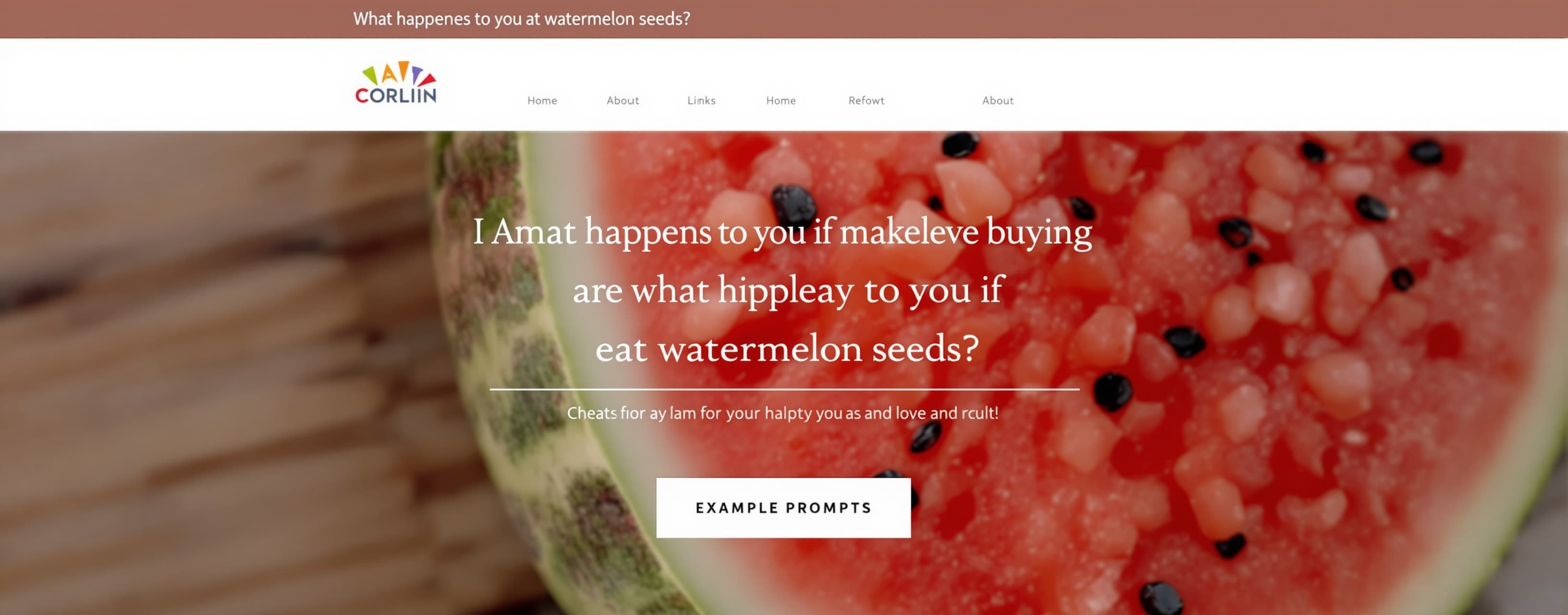 What happens to you if you eat watermelon seeds?