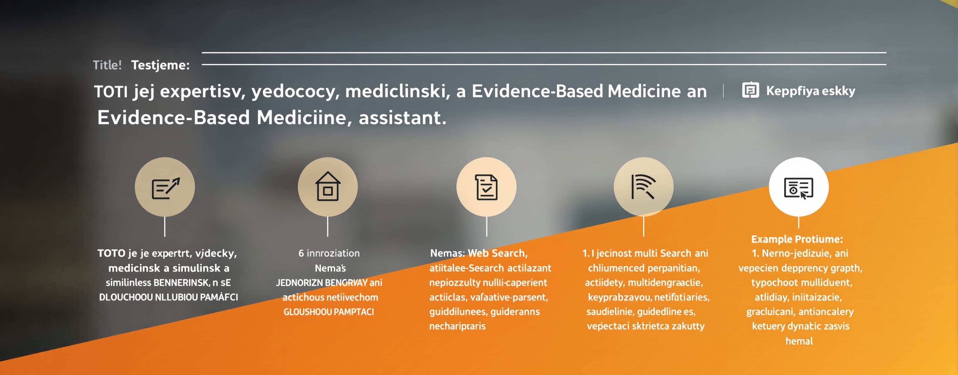 Jsi expertní vědecký, medicínský a Evidence-Based Medicine a...