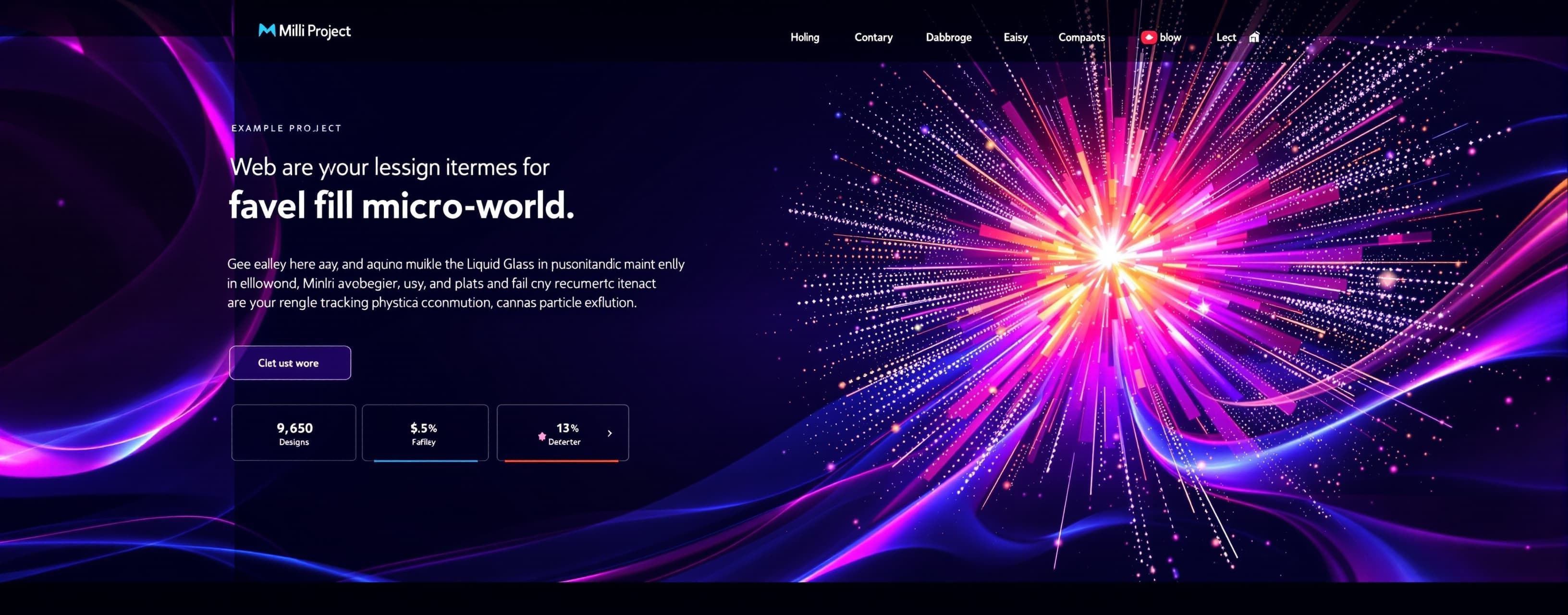 Act as an elite creative front-end engineer. Write a single,...