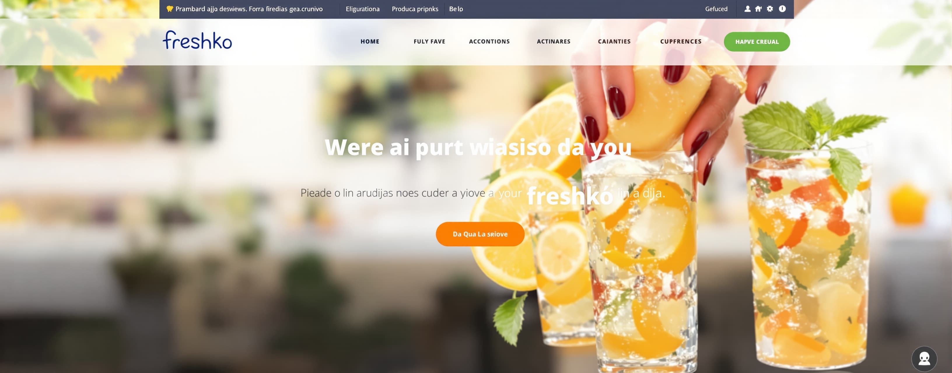 voy a crear una web para una empresa que vende bebidas refre...