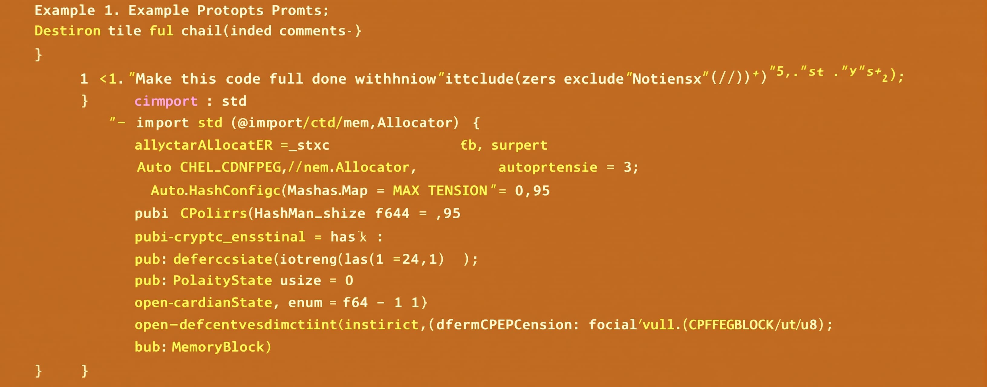 Make this code full done with zero error. exclude comments. ...