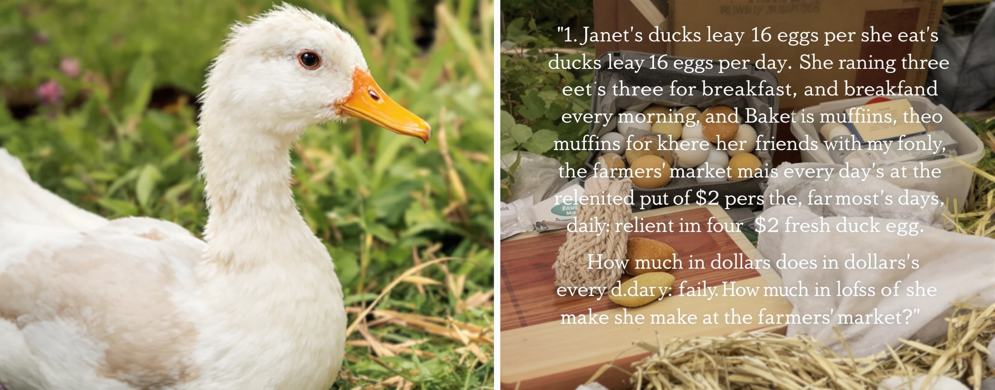 Janet’s ducks lay 16 eggs per day. She eats three for breakf...