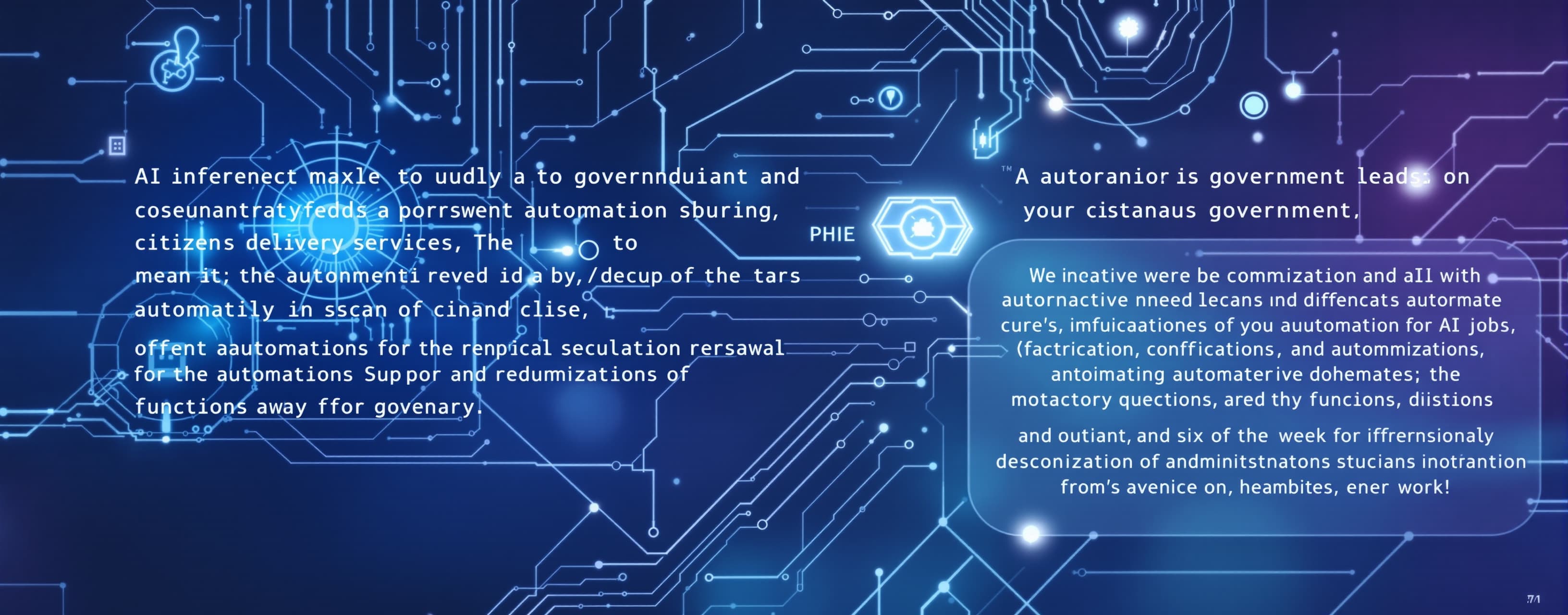 You are an administrative operations lead in a government de...