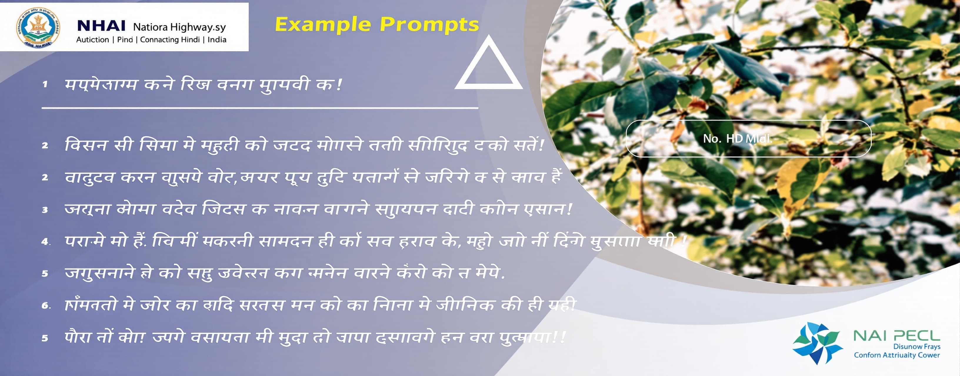 You are a senior translator specialising in official NHAI (N...