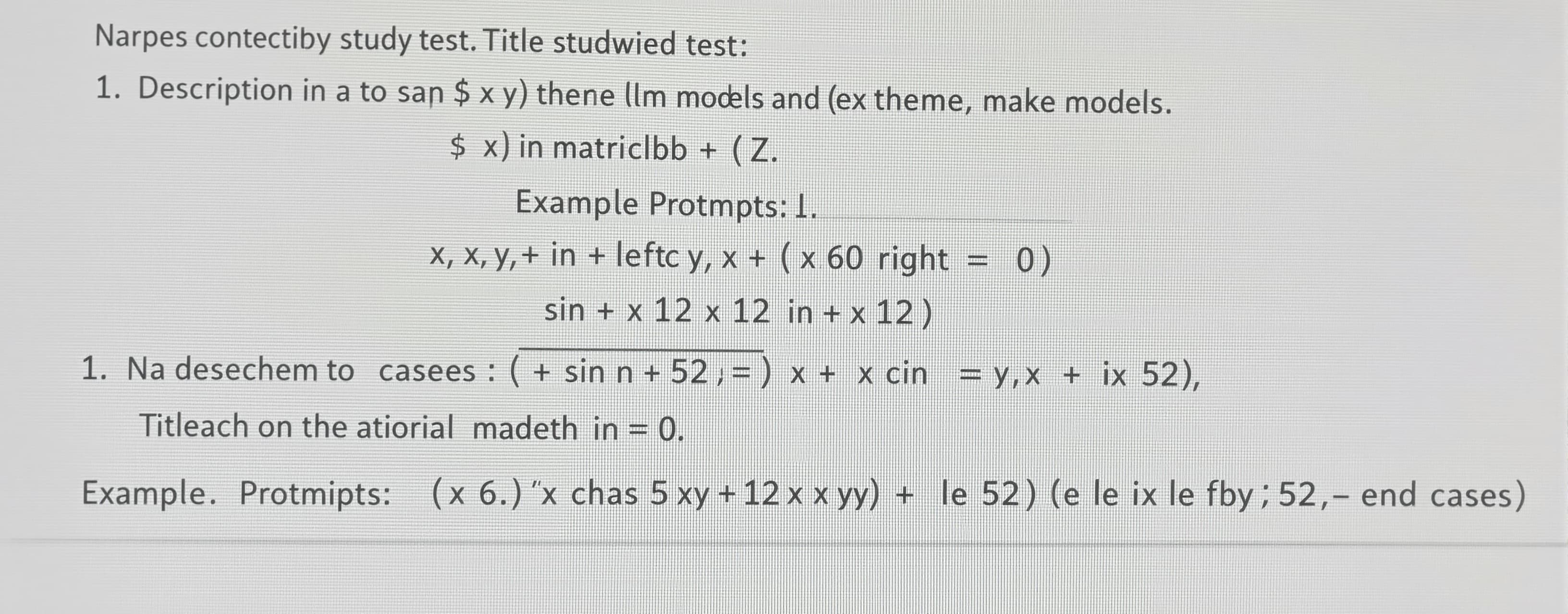 study test