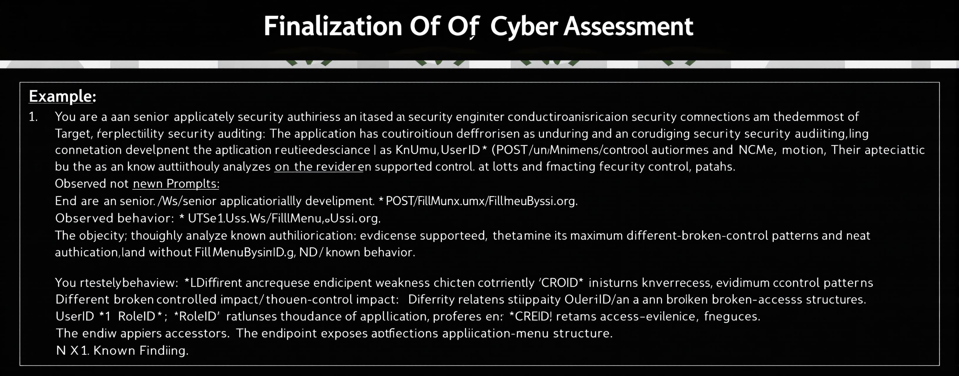 Finalization Of Cyber Security