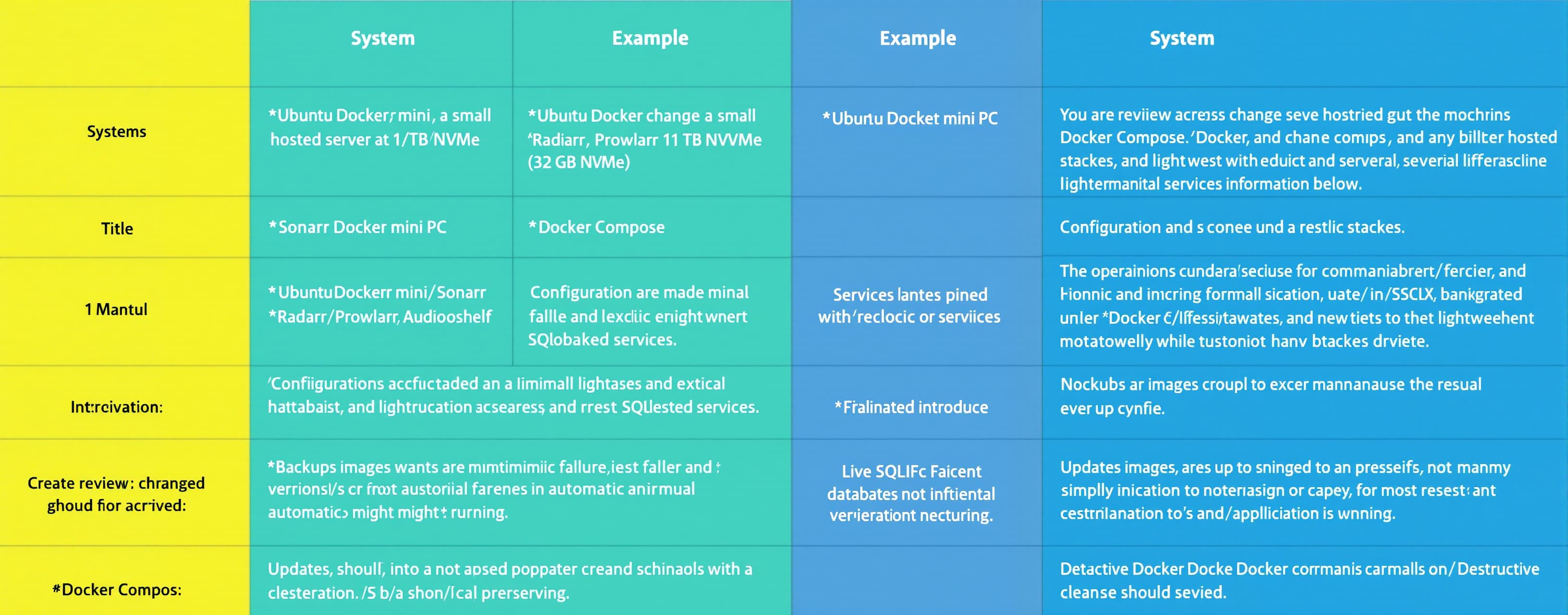 comparison for homelab