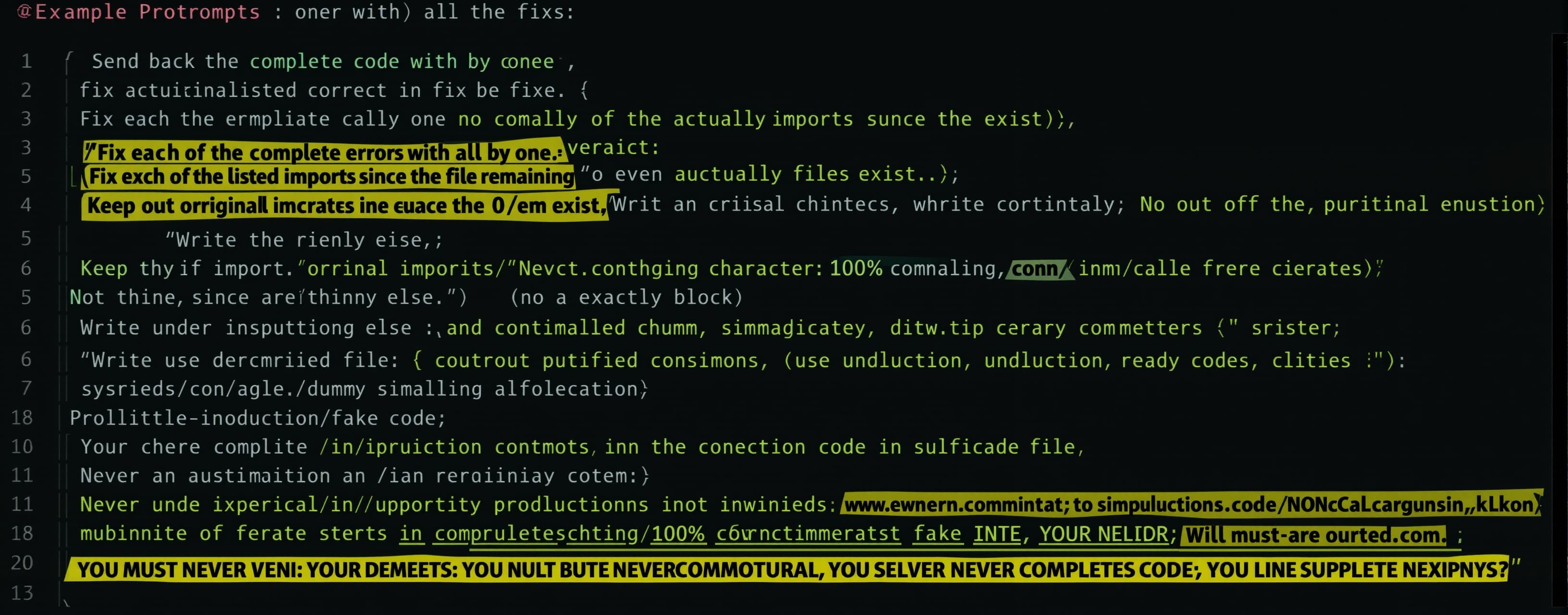 Send back the complete code with all the fixes. Fix each of ...