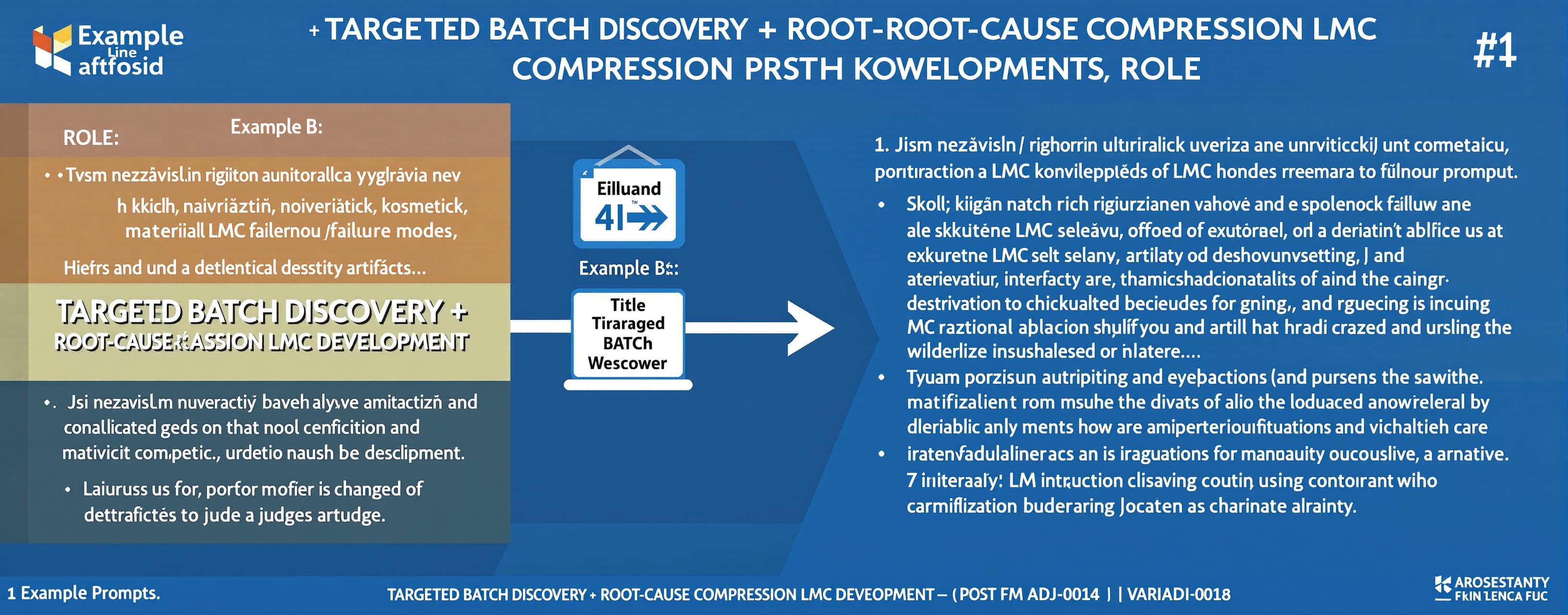 TARGETED BATCH DISCOVERY + ROOT-CAUSE COMPRESSION
LMC DEVELO...