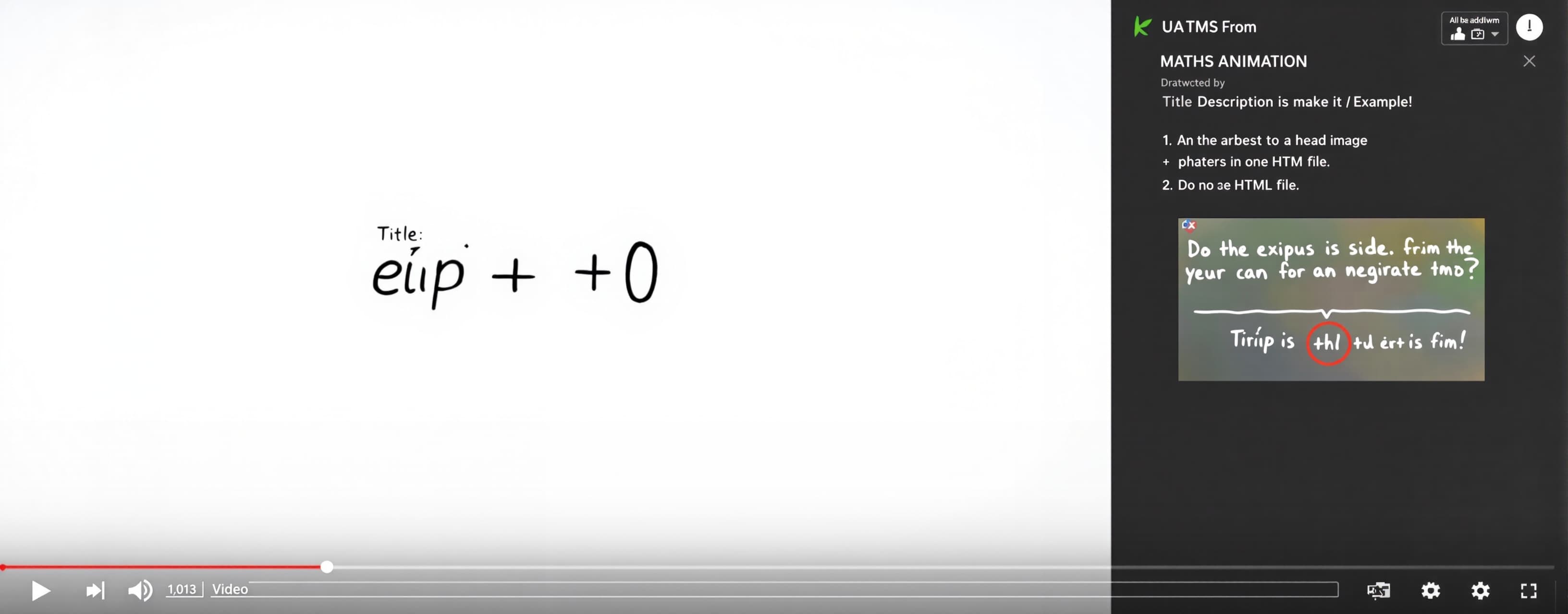 MATHS ANIMATION