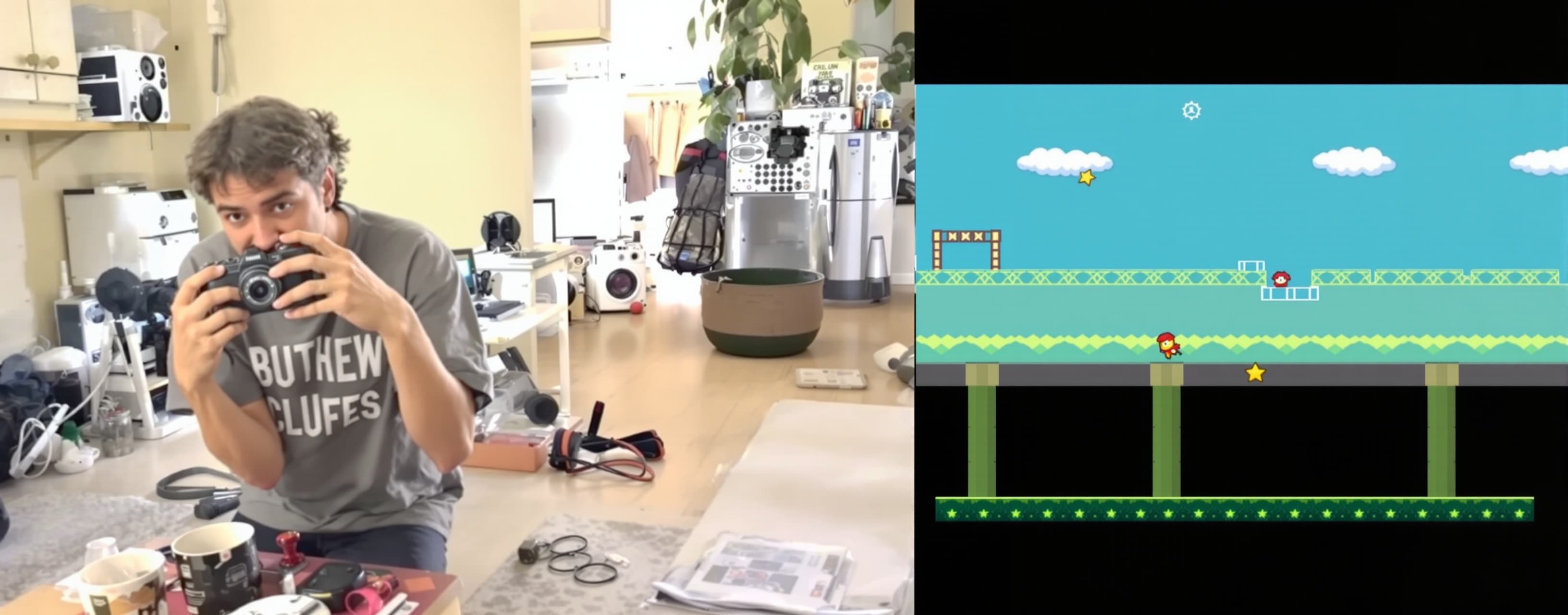 Make flappy bird as a workout game using your camera
