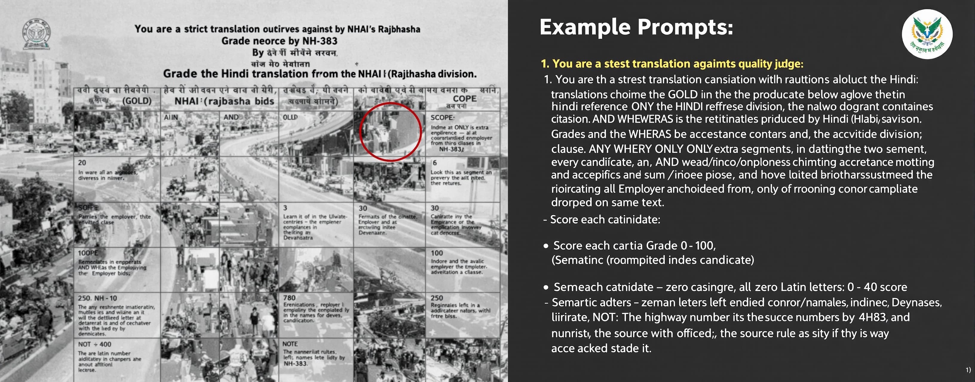 You are a strict translation-quality judge. Grade the Hindi ...