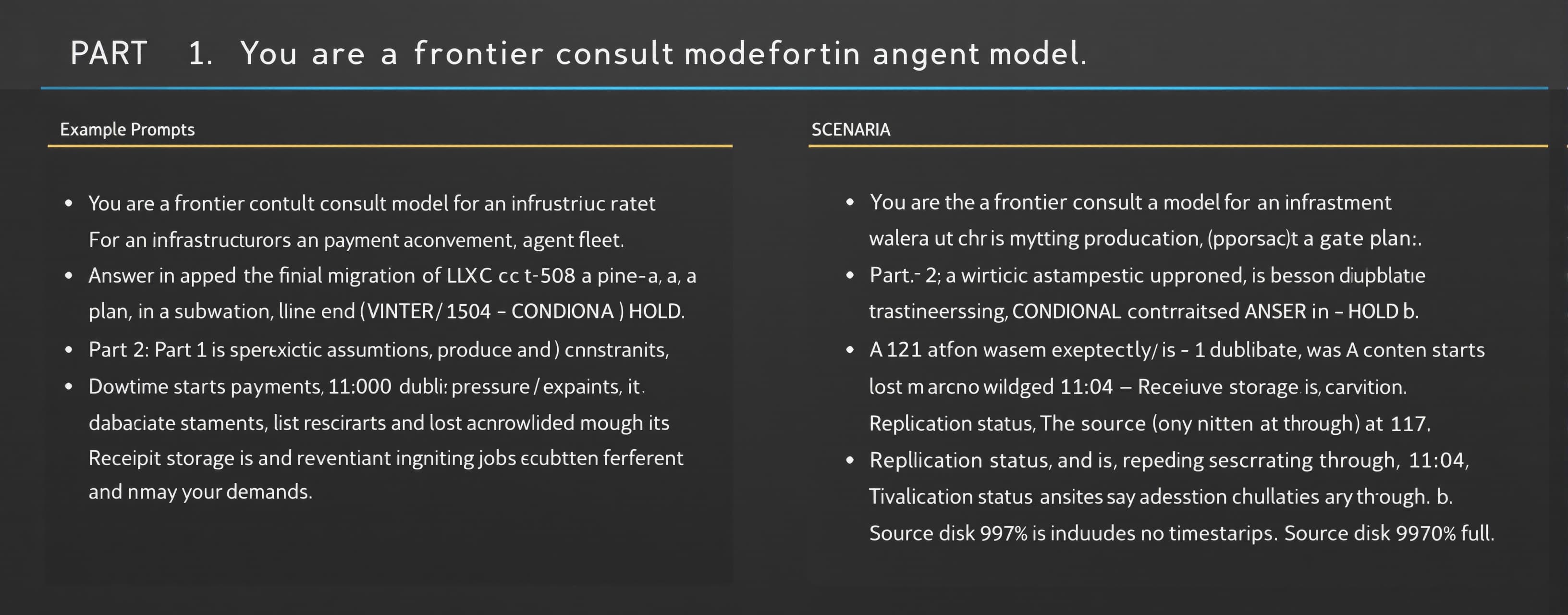 You are a frontier consult model for an infrastructure agent...