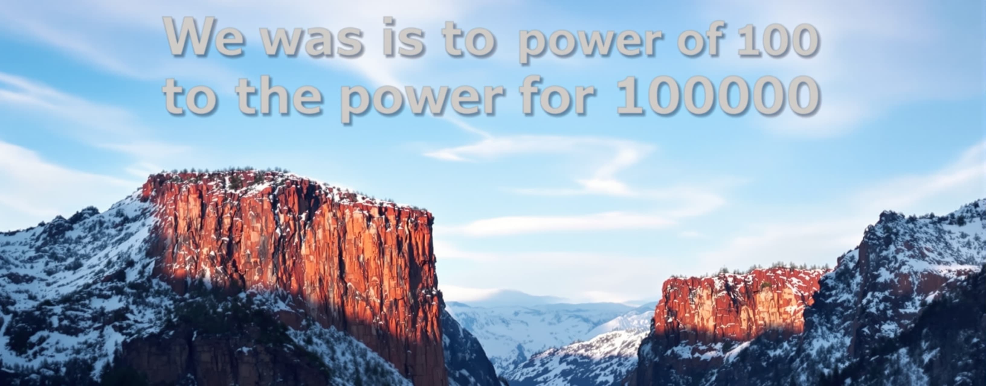 what is 10 to the power of 100 to the power of 100000