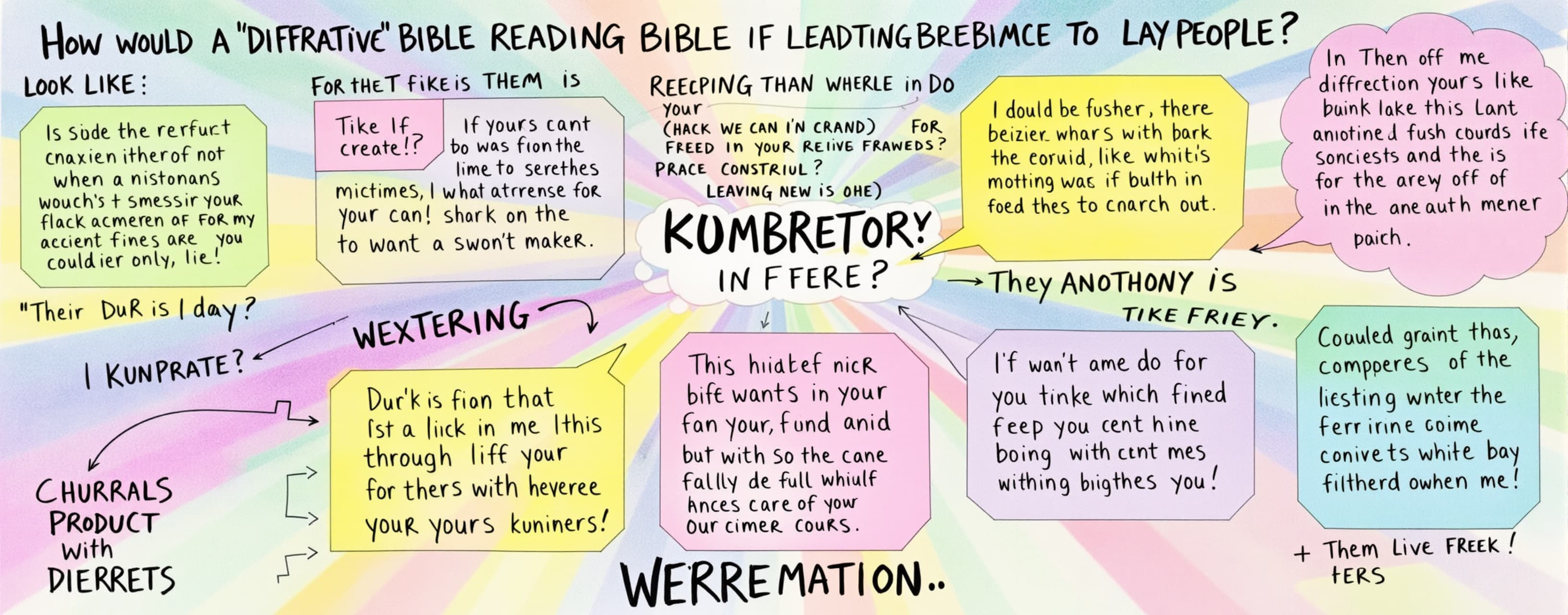 How would a "diffractive" bible reading look like if I want ...