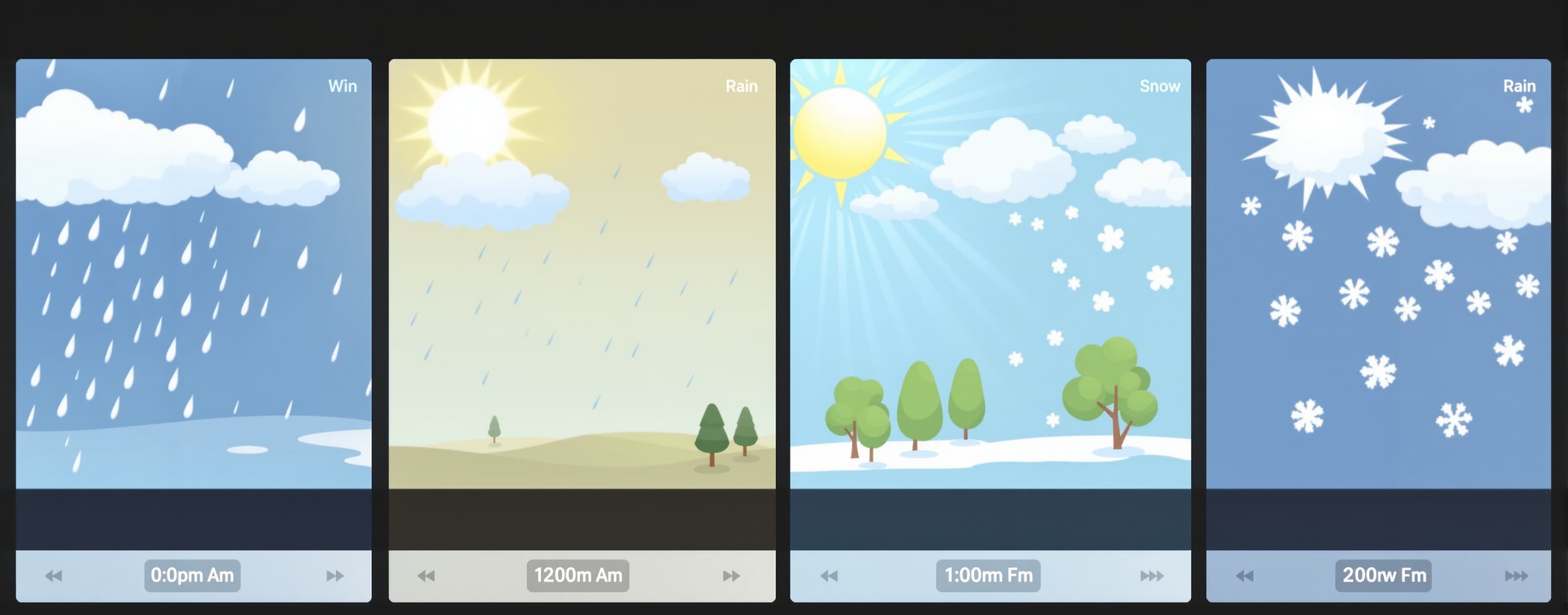 Weather animation