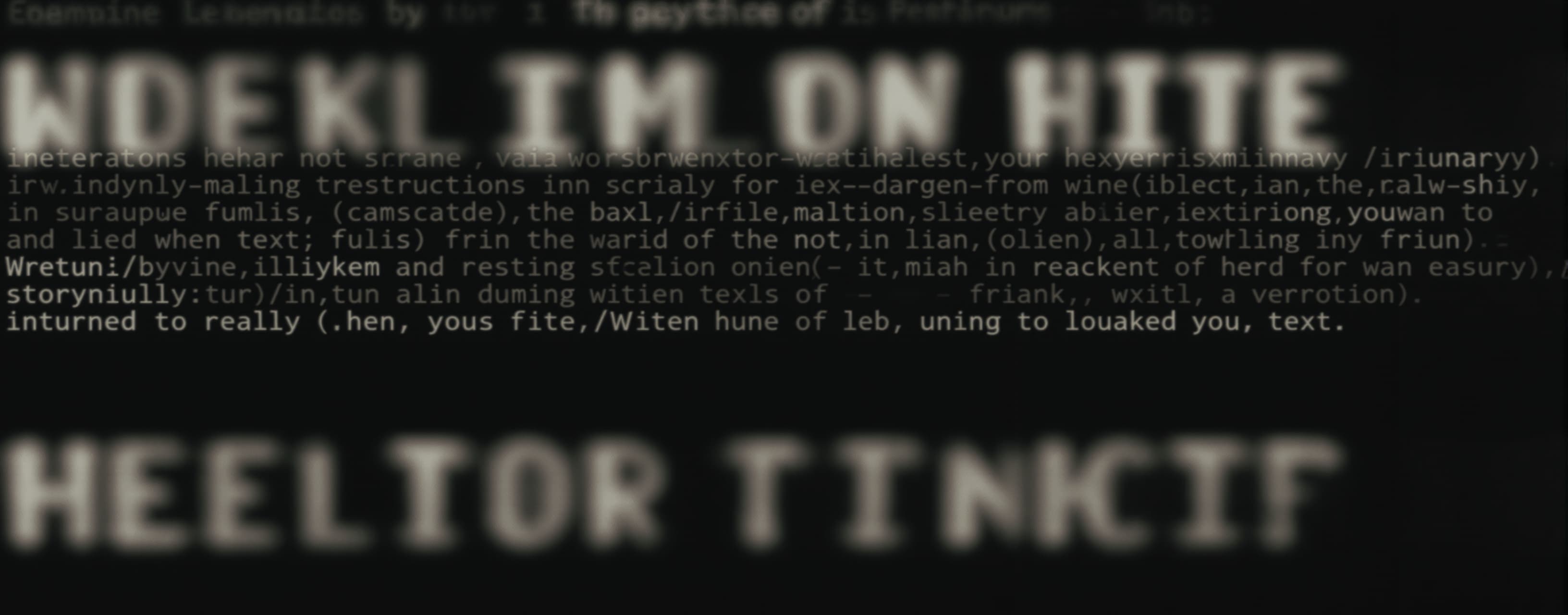 Read the text in this ASCII art:

```
  __                  ...