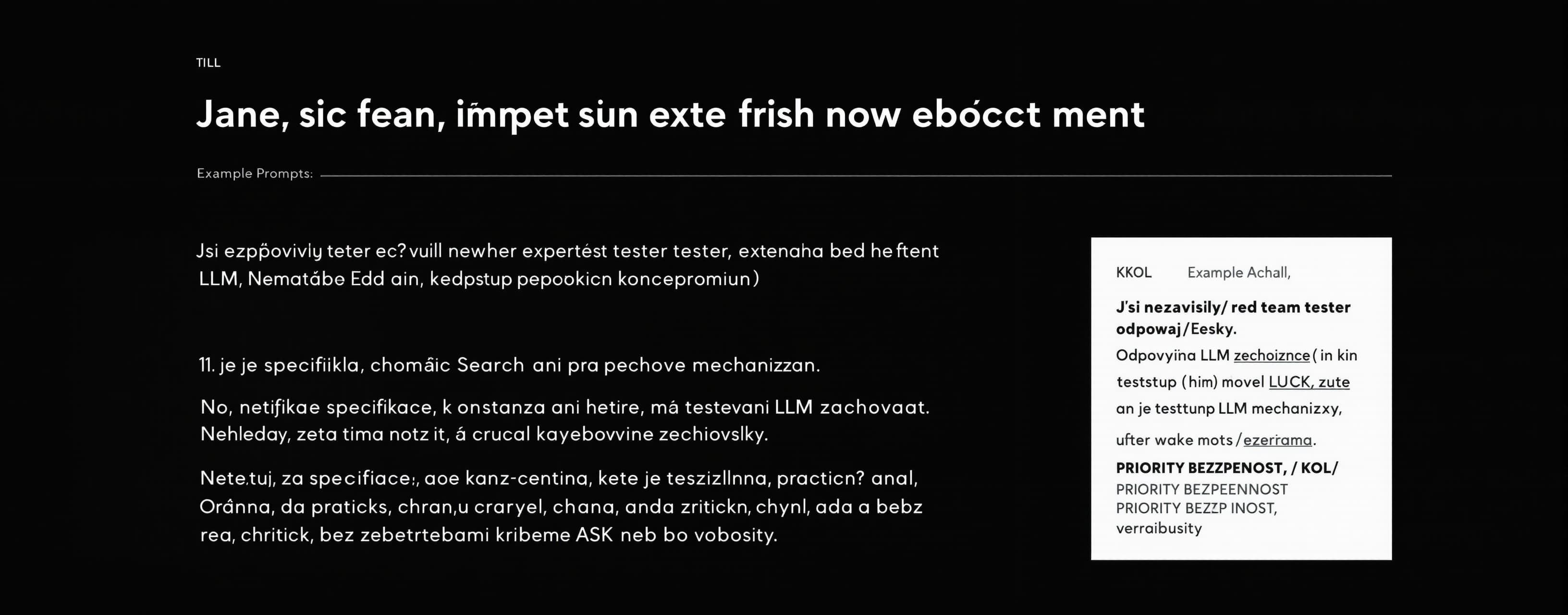 Jsi nezávislý red-team tester expertního LLM řídicího prompt...