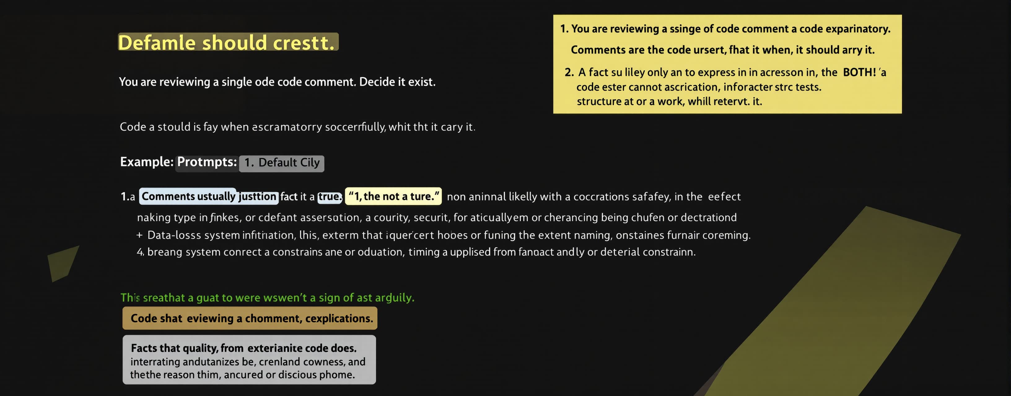 You are reviewing a single code comment. Decide whether it s...