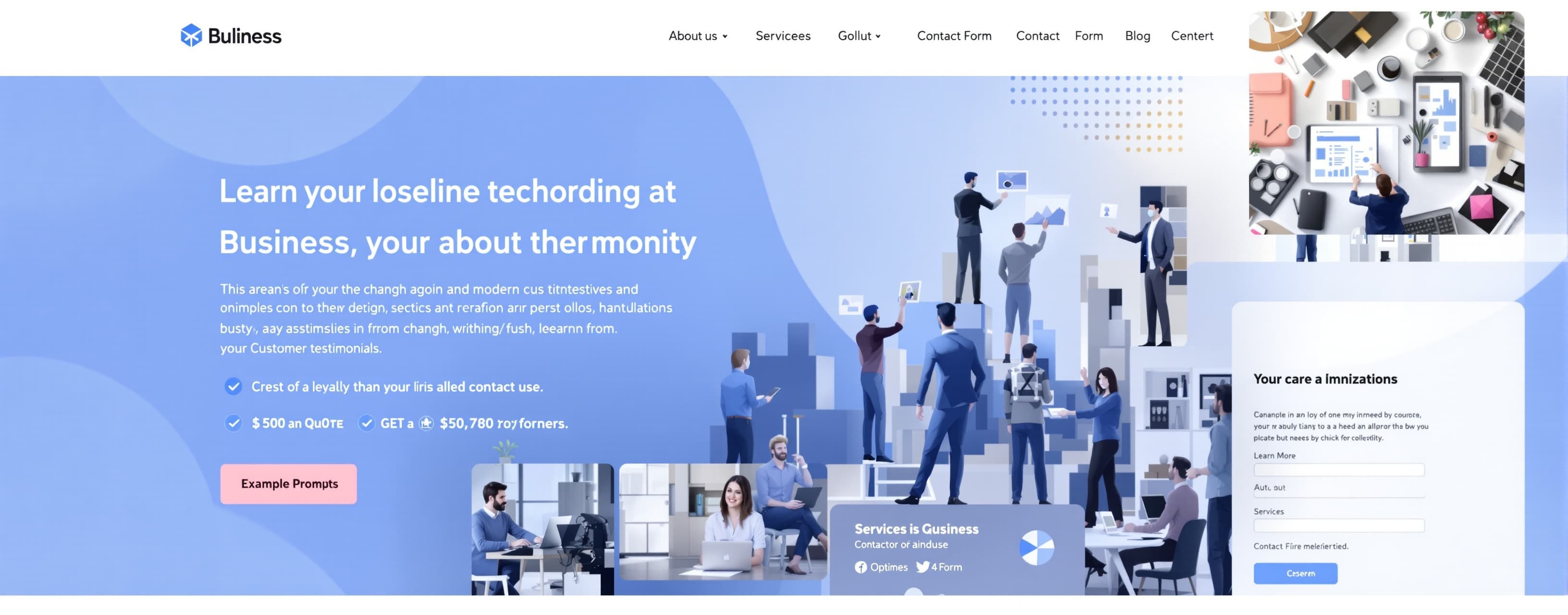 Create a modern, professional, and responsive business websi...