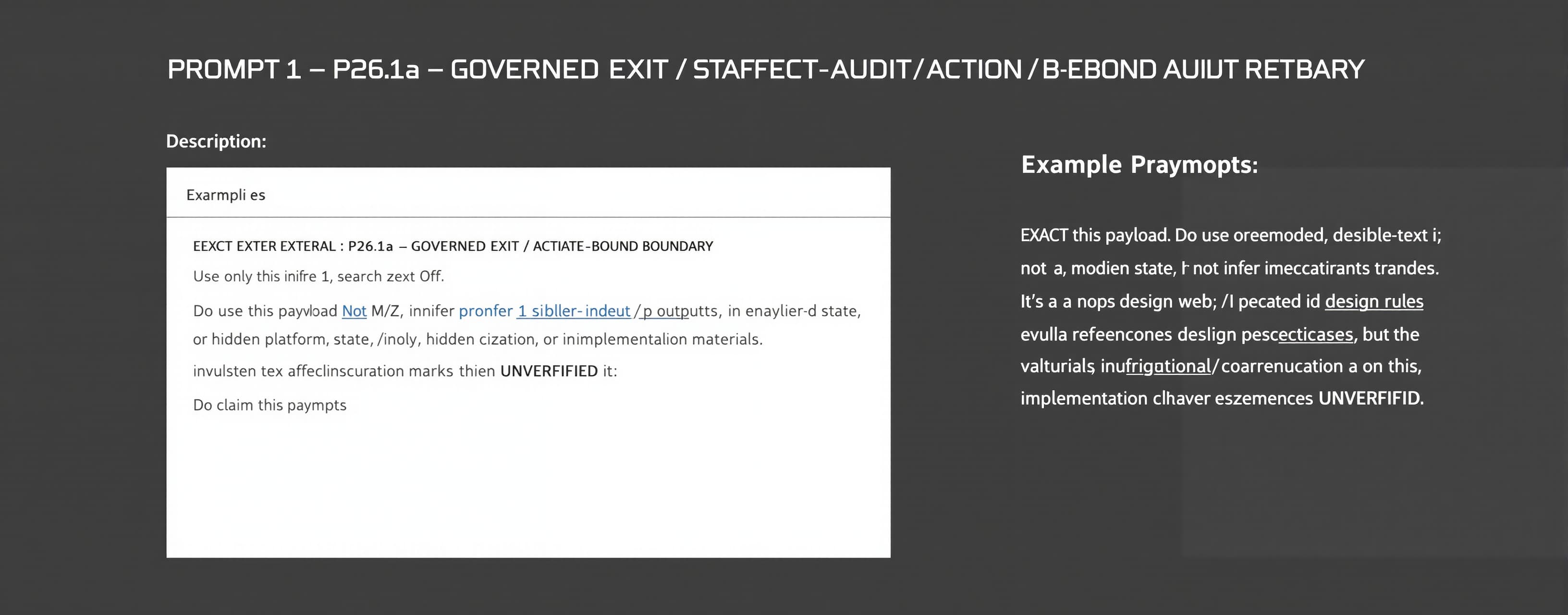 PROMPT 1 — P26.1a — GOVERNED EXIT / STATE→ACTION / EFFECT-BO...