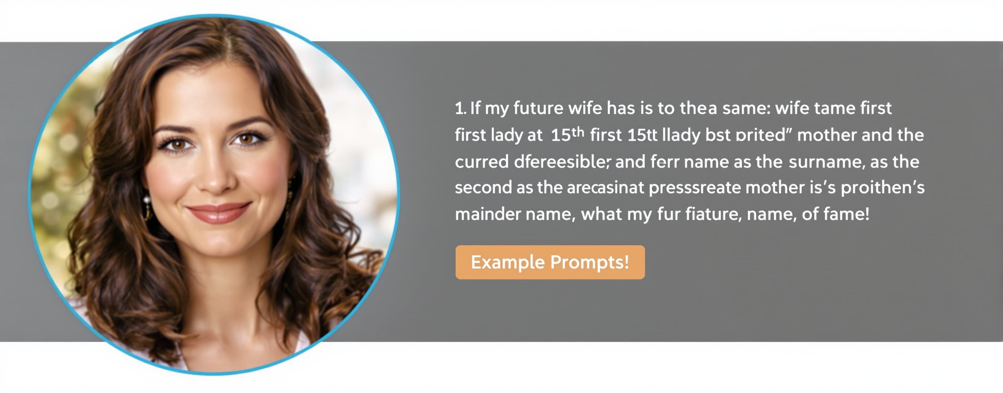 If my future wife has the same first name as the 15th first ...