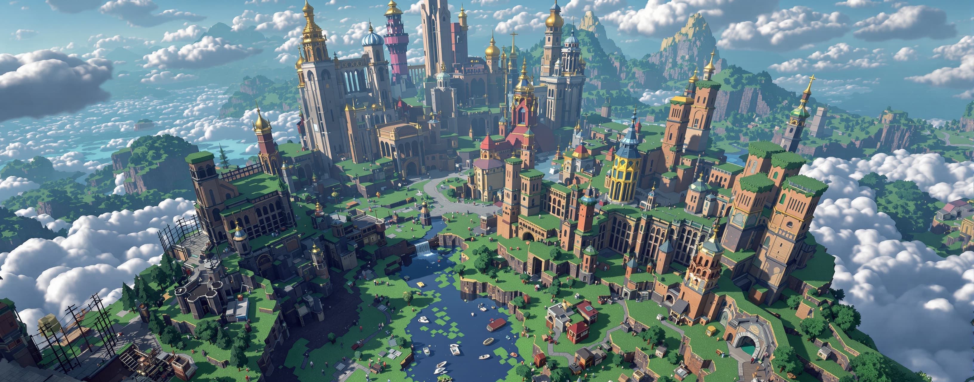Create a highly detailed, ultra realistic infinite 3D game w...