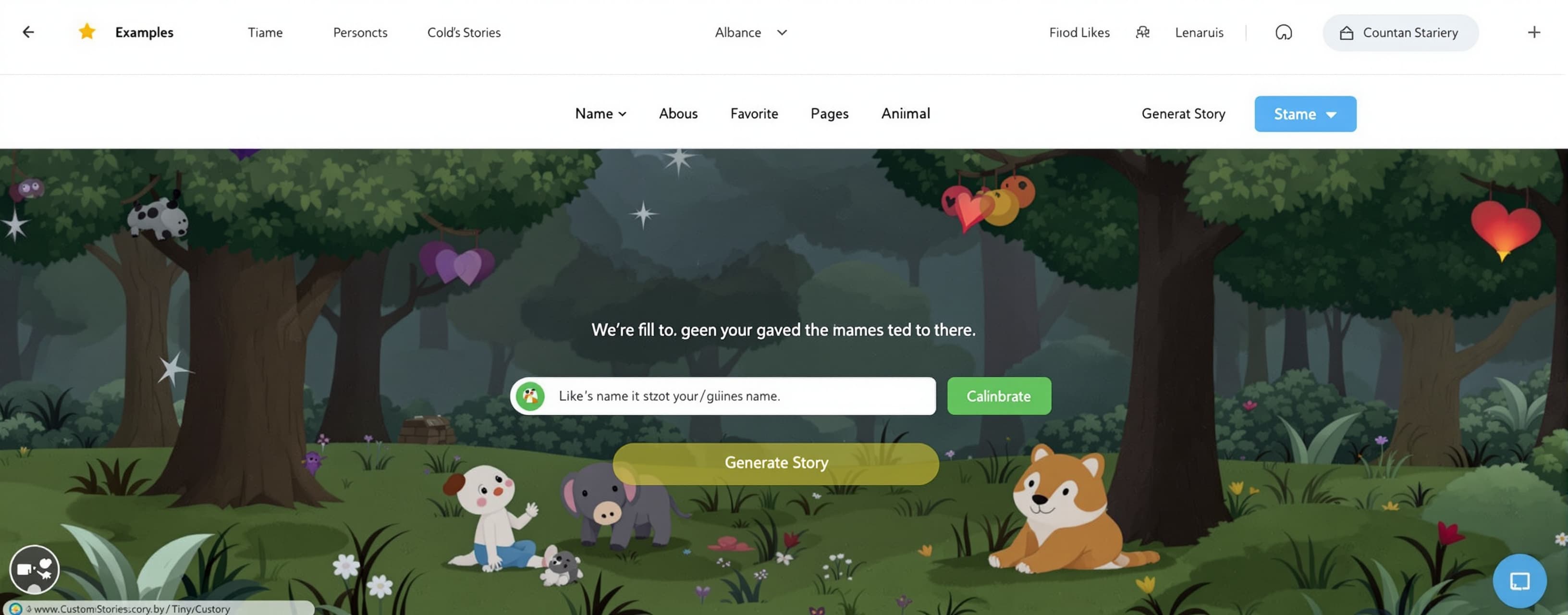 Build a small MVP of Tiny Custom Stories, a web app that gen...