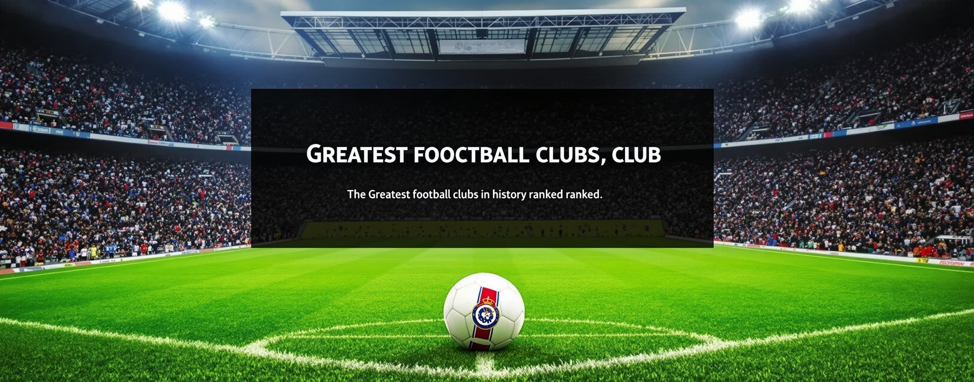 Greatest football clubs in history ranked.