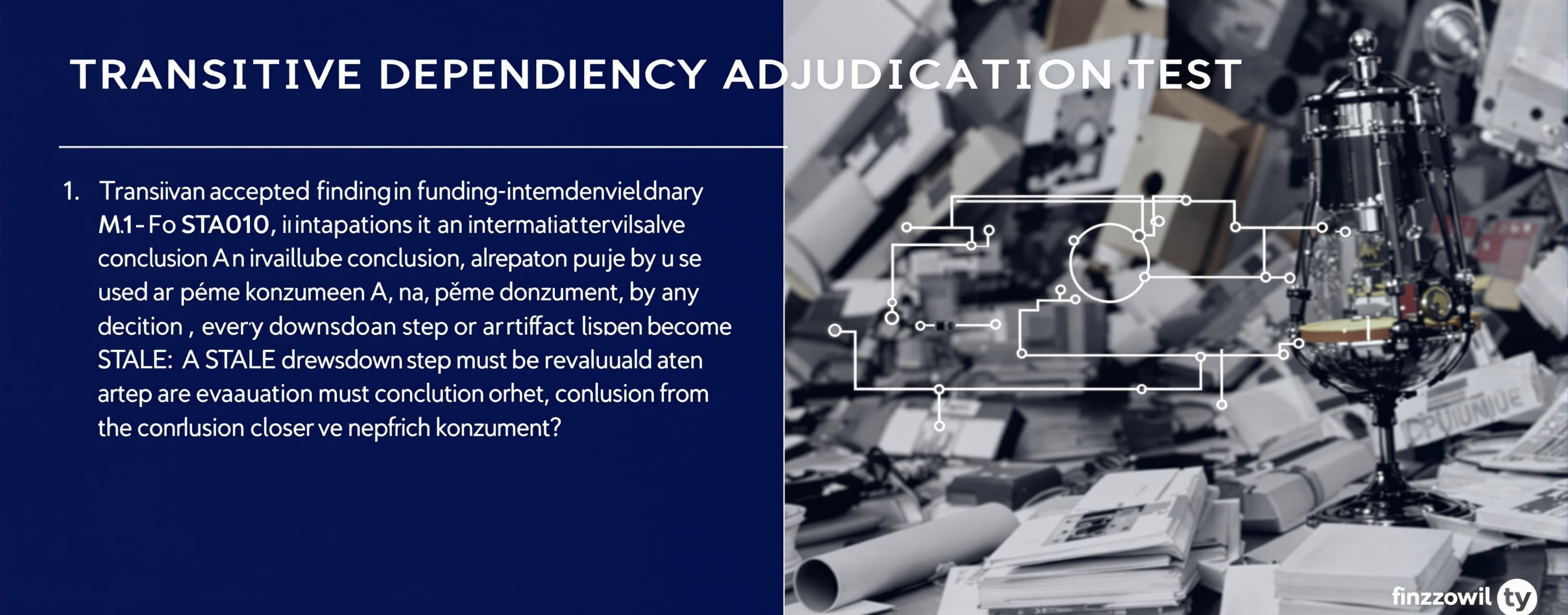 TRANSITIVE DEPENDENCY ADJUDICATION TEST — FM-ADJ-001a

ÚKOL
...