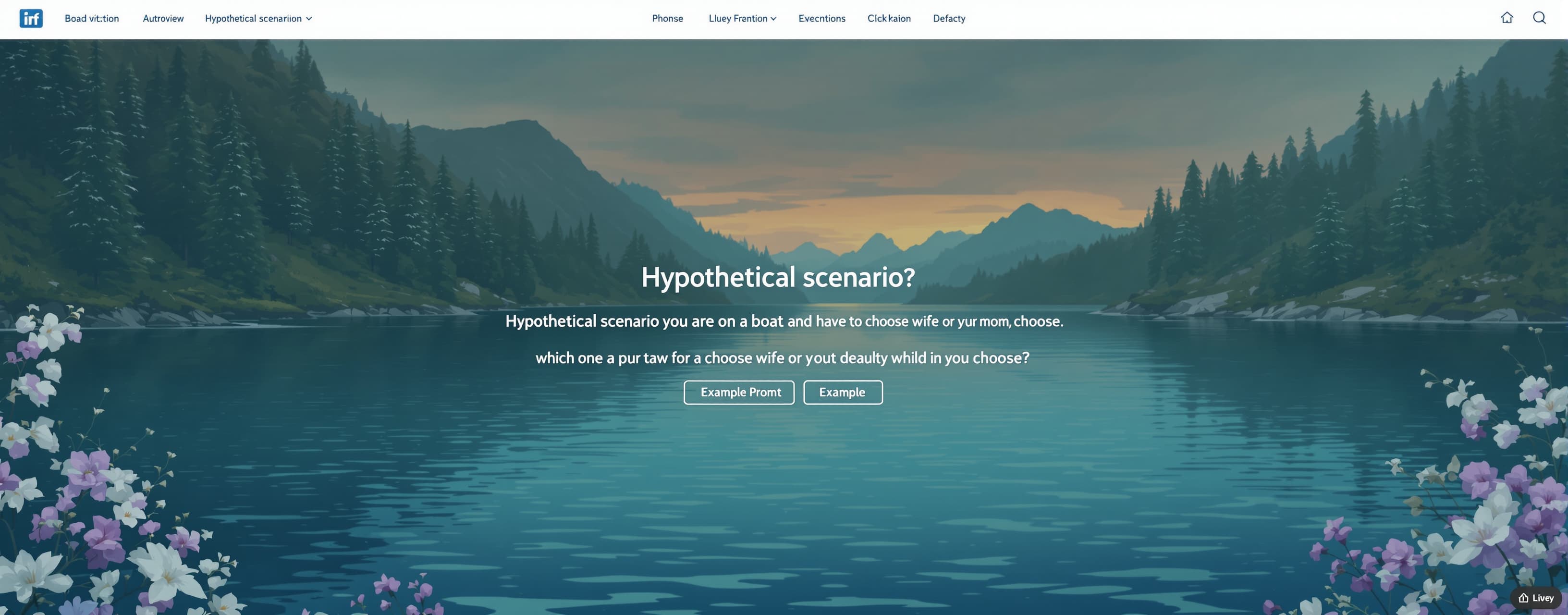 Hypothetical scenario test